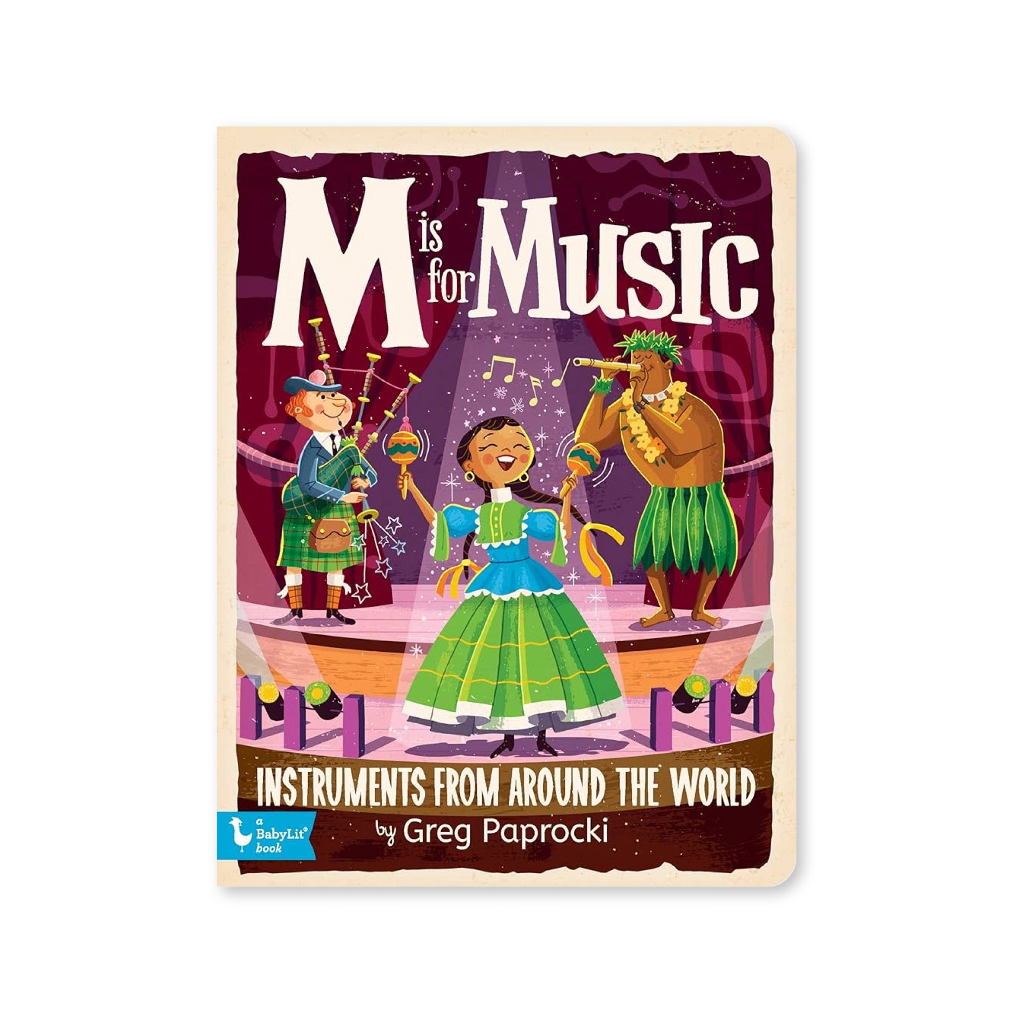 M is for Music: Alphabet Board Book - bubblegum market