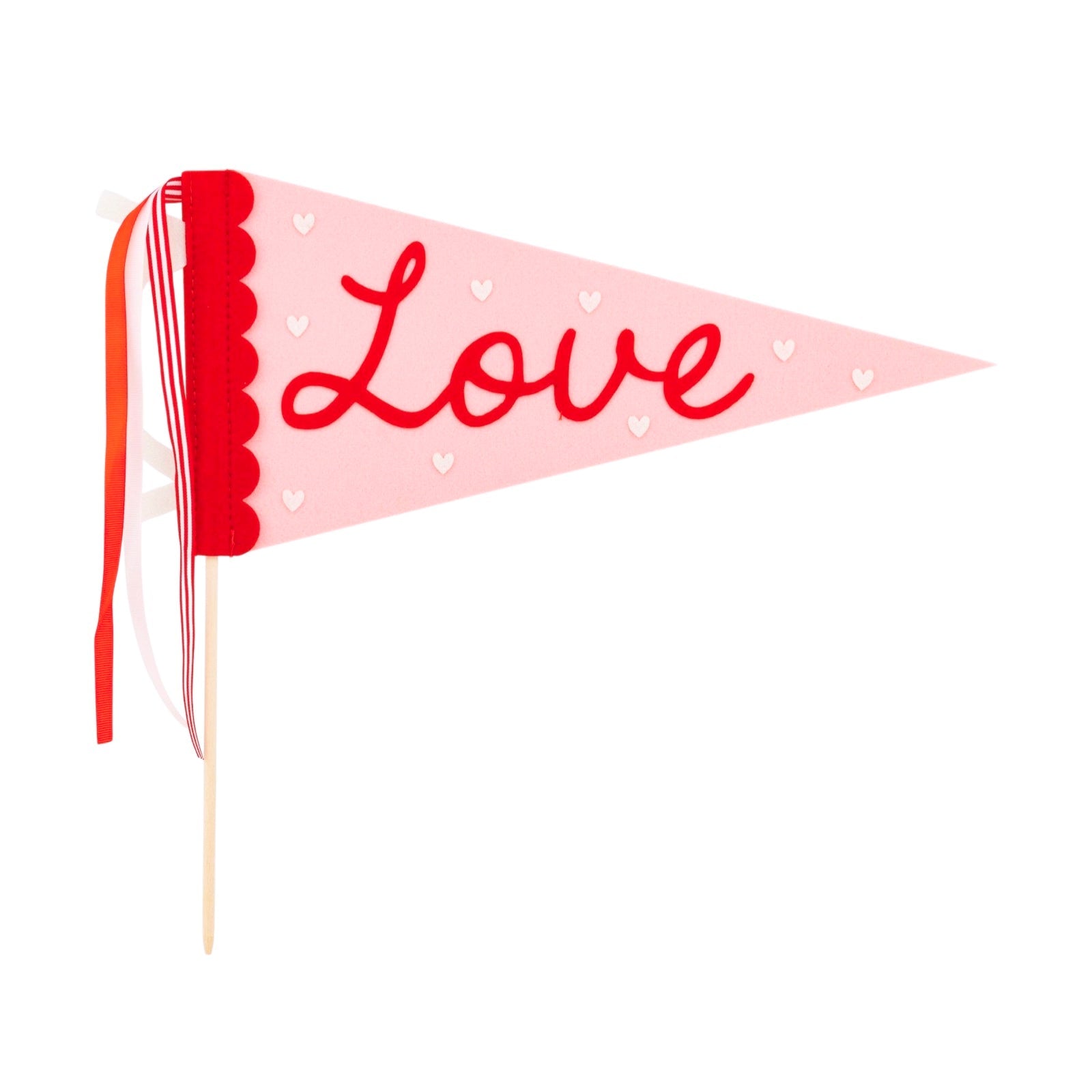 MA CHERIE Felt Love Pennant Banner - bubblegum market
