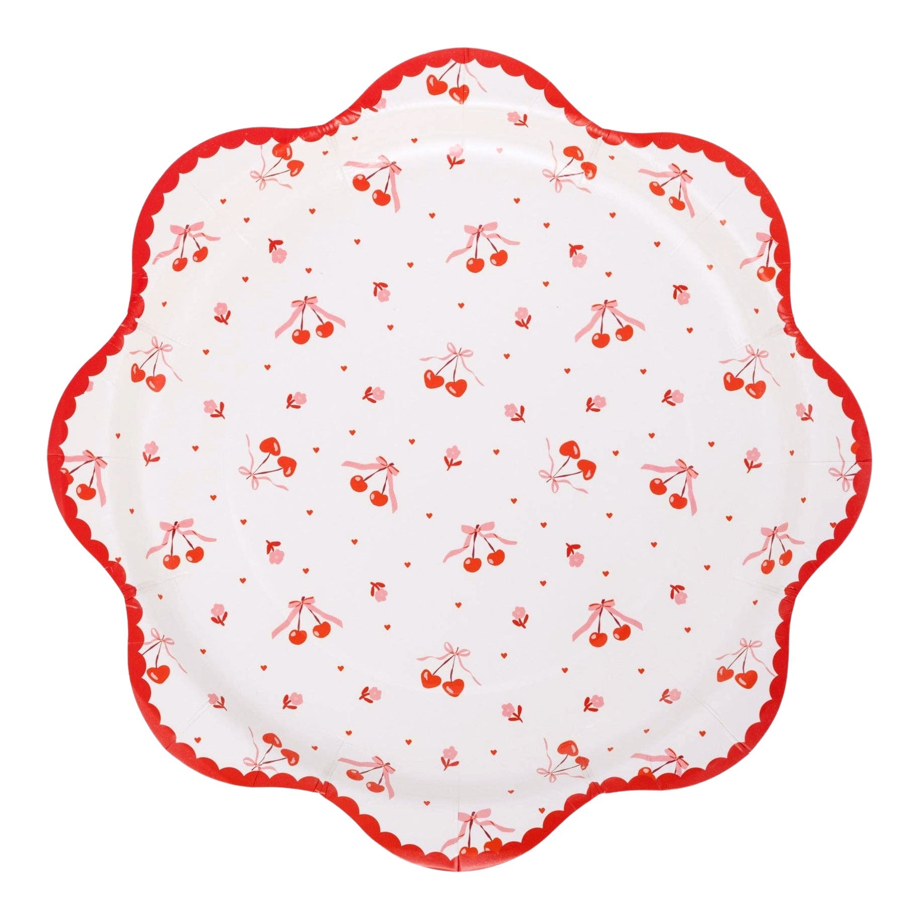 MA CHERIE Tossed Cherry Paper Plates 10" - bubblegum market