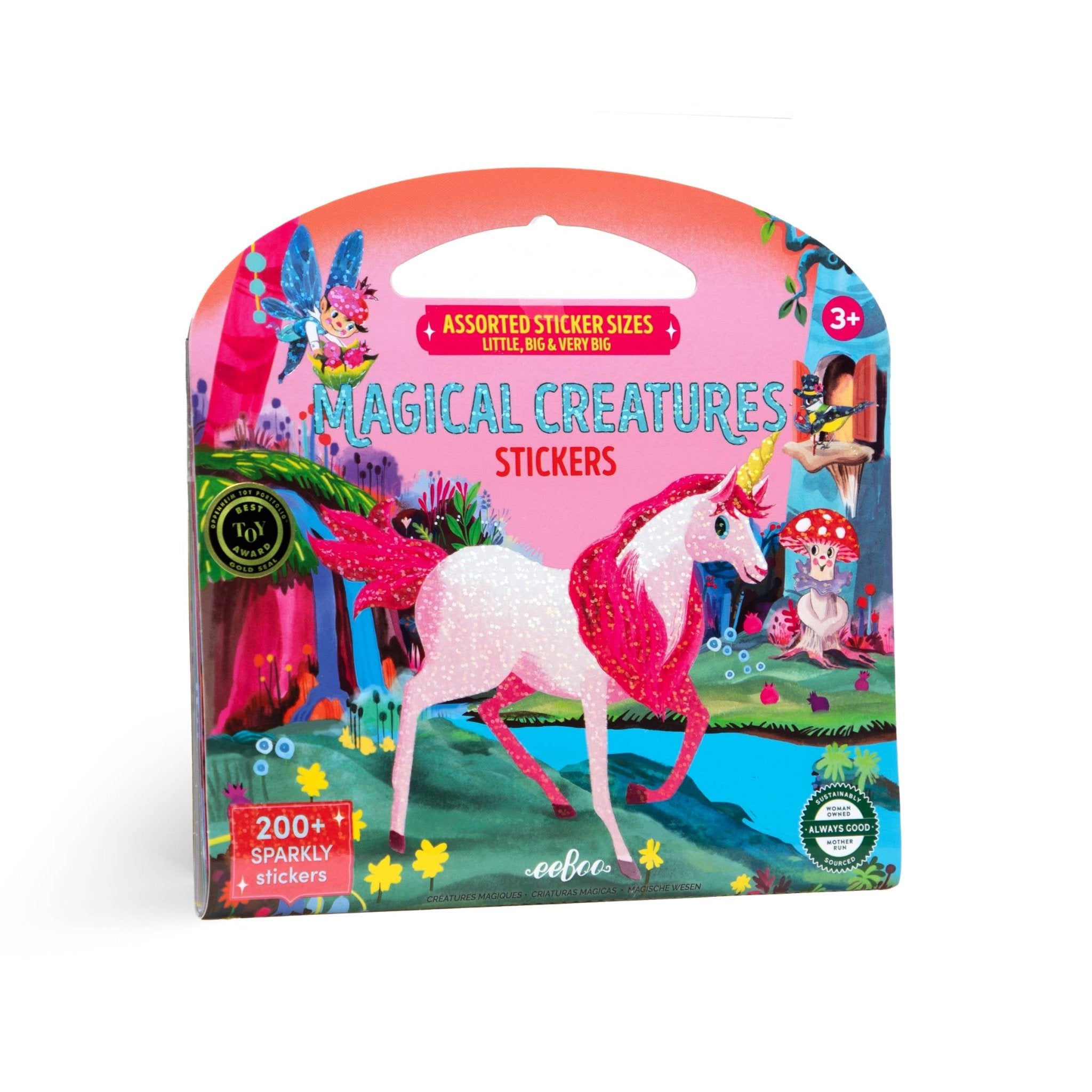 Magical Creatures Shiny Sticker Book - bubblegum market