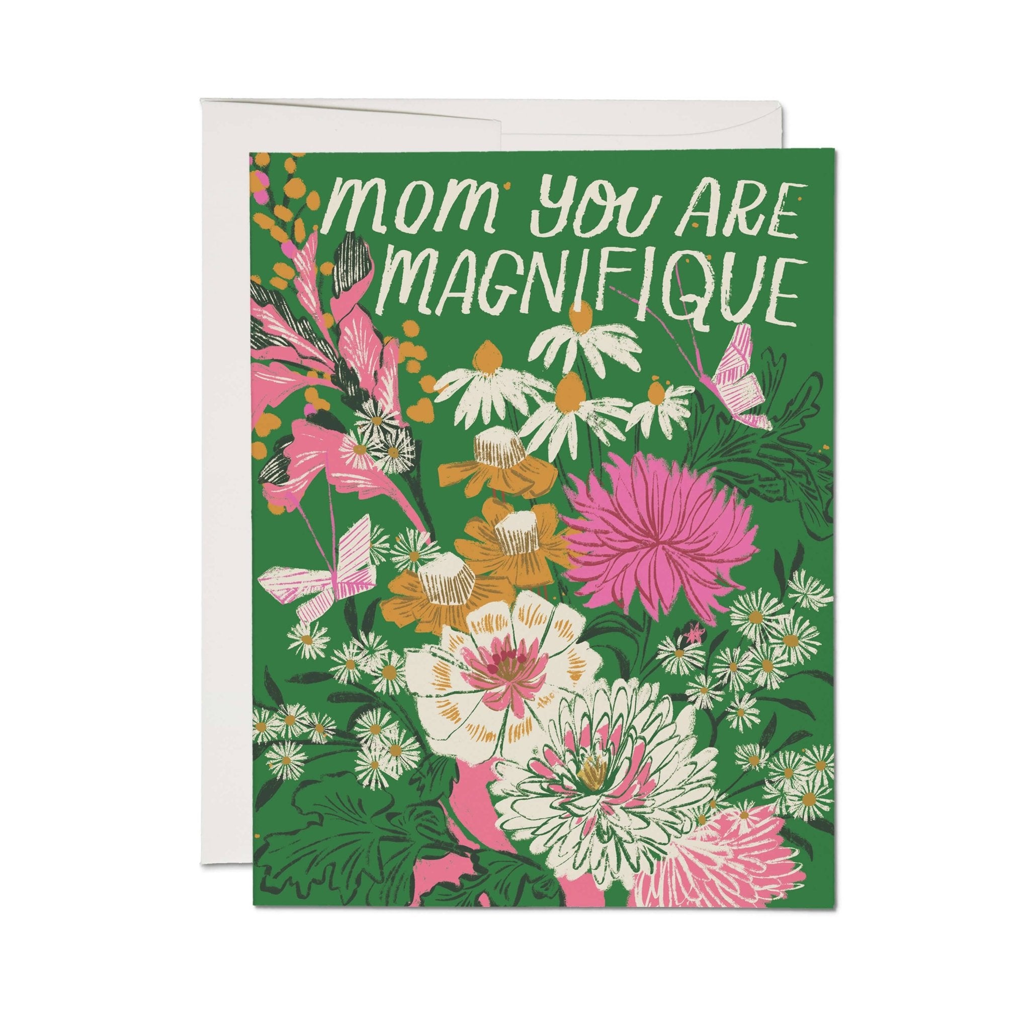 Magnifique Mom Greeting Card - bubblegum market