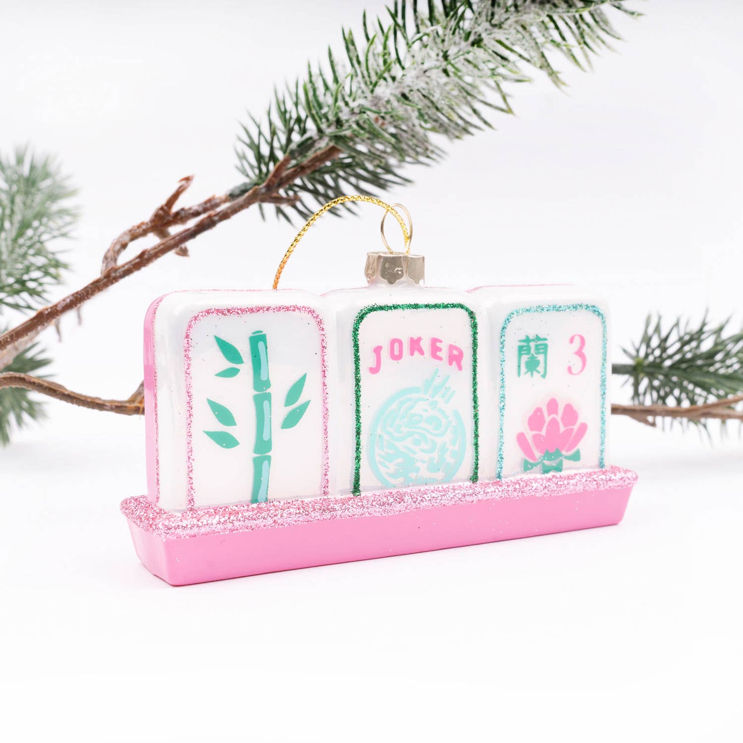 Mahjong Tiles Ornament 4.5" - bubblegum market