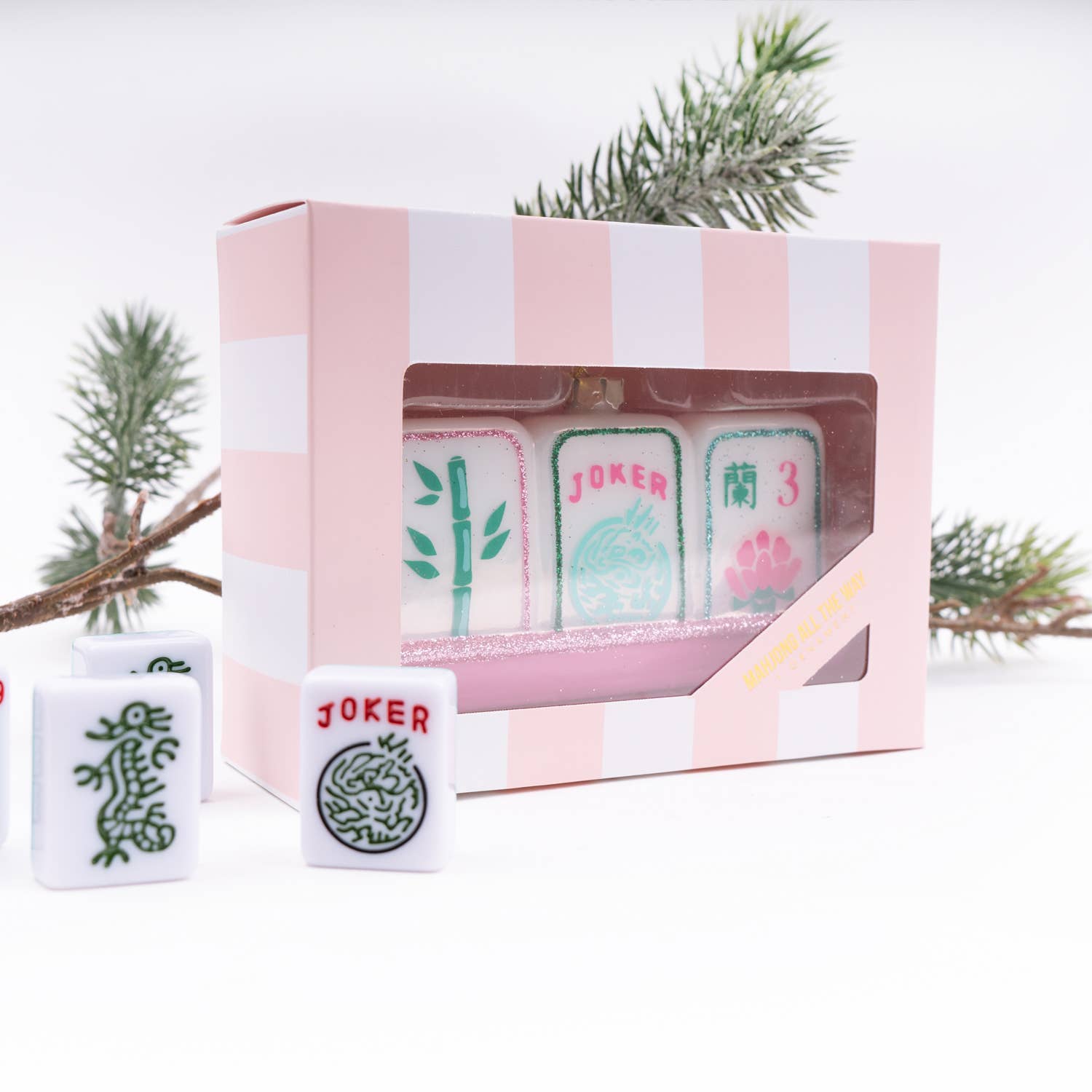 Mahjong Tiles Ornament 4.5" - bubblegum market
