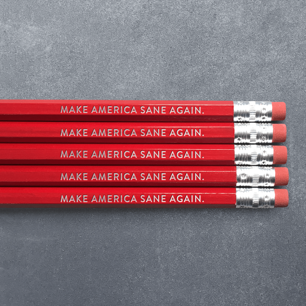MAKE AMERICA SANE AGAIN Red Pencil Pack - bubblegum market