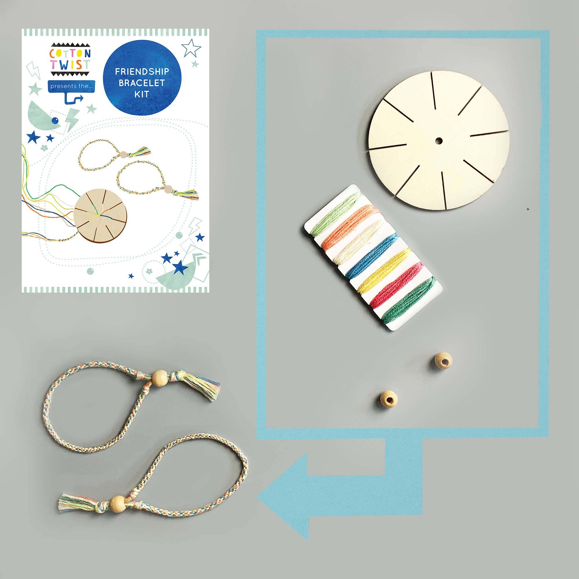 Make Your Own Friendship Bracelet Kit - bubblegum market