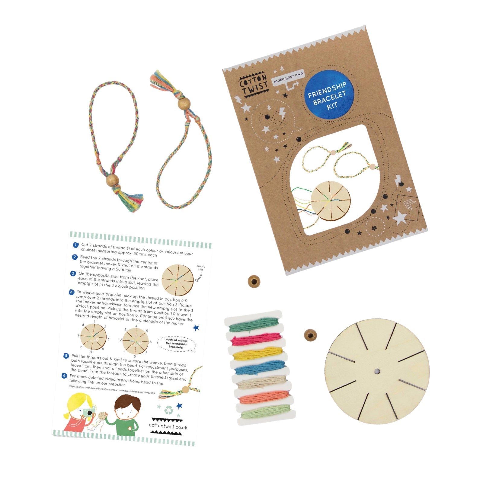 Make Your Own Friendship Bracelet Kit - bubblegum market