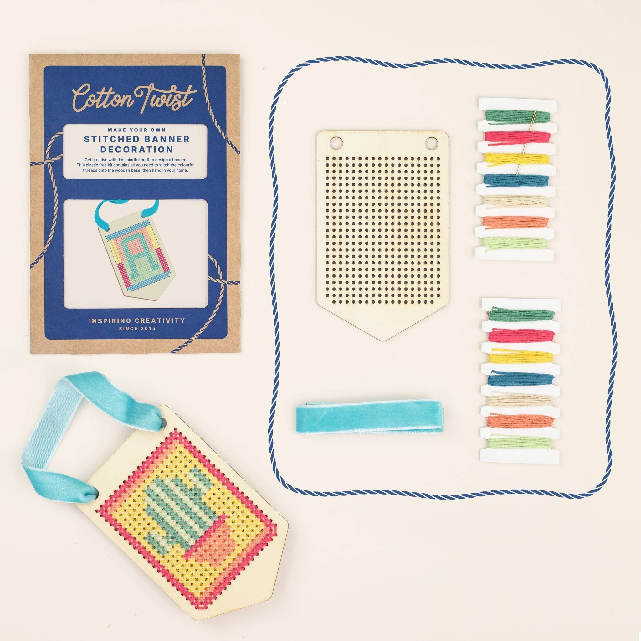 Make Your Own Stitched Banner Kit - bubblegum market