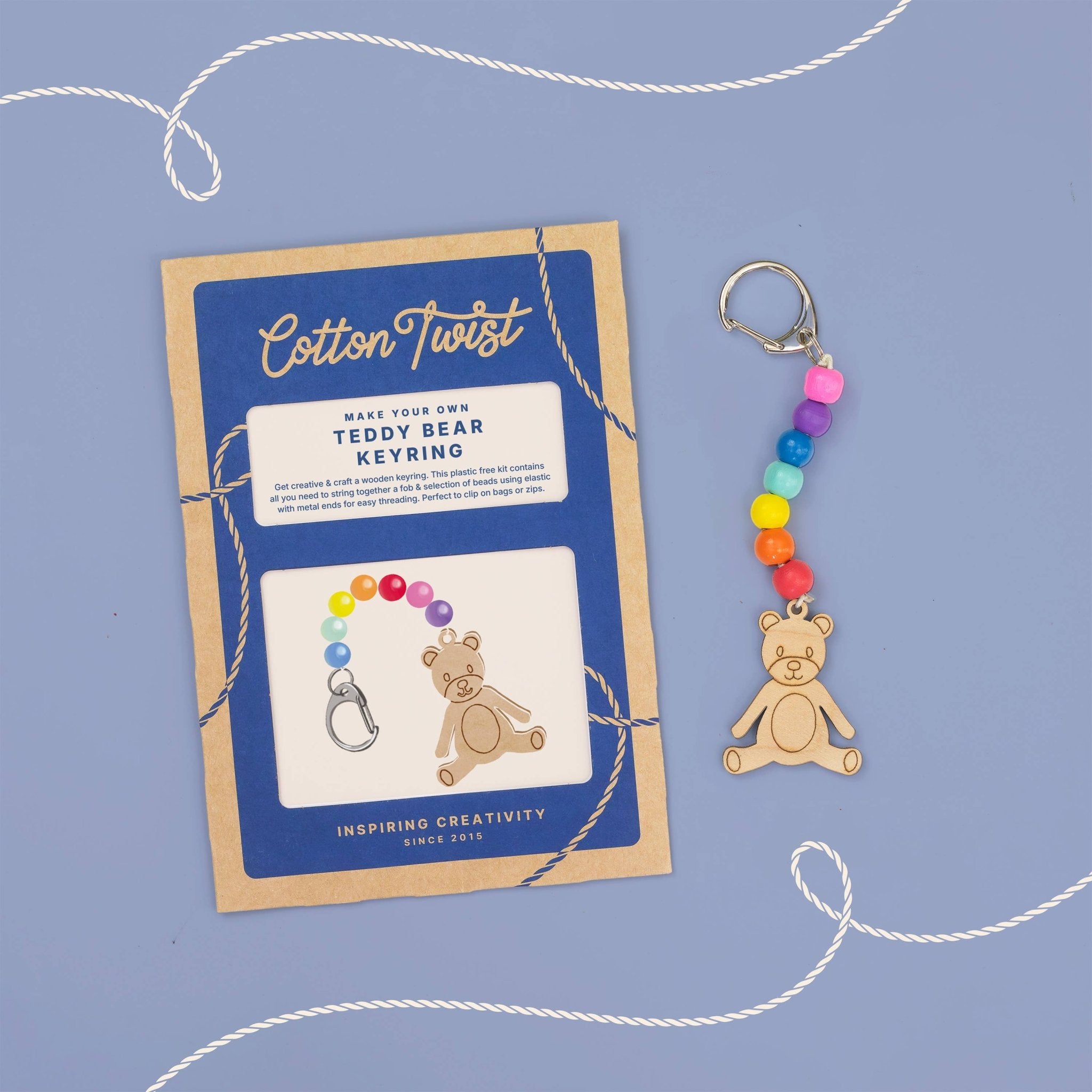 Make Your Own Teddy Bear Keyring - bubblegum market