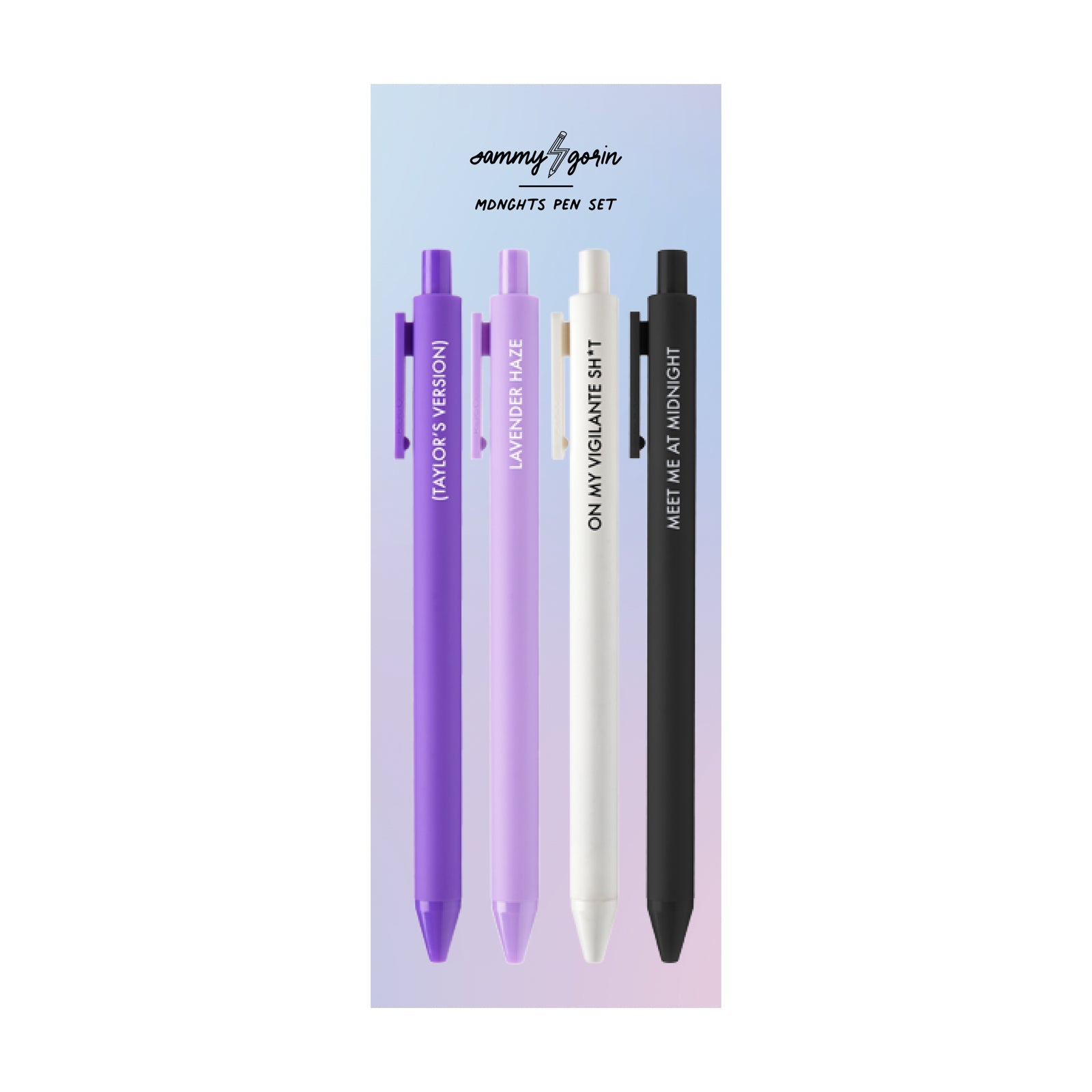MDNGHTS Taylor Swift Pen Set - bubblegum market