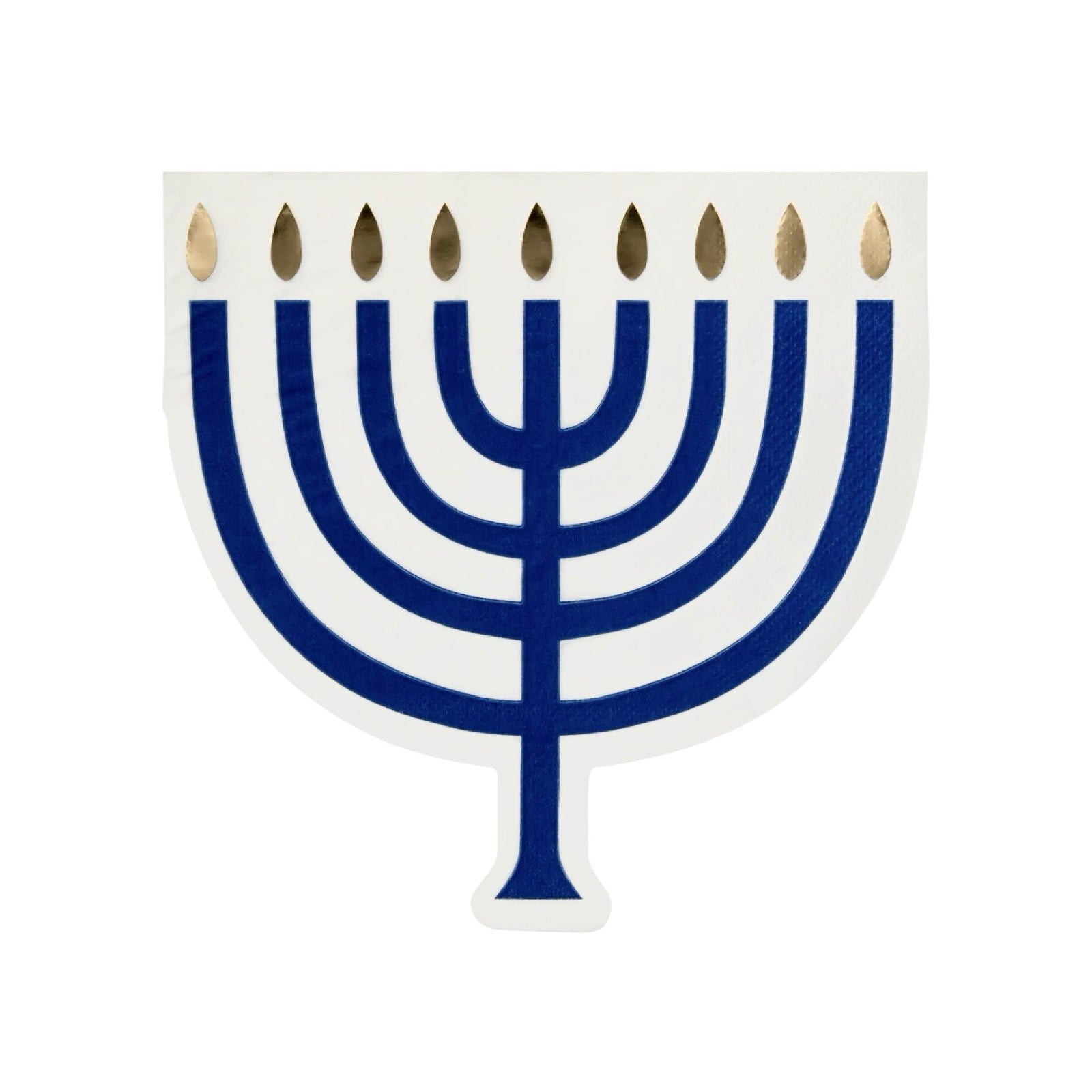 Menorah - Shaped Luncheon Napkins - bubblegum market