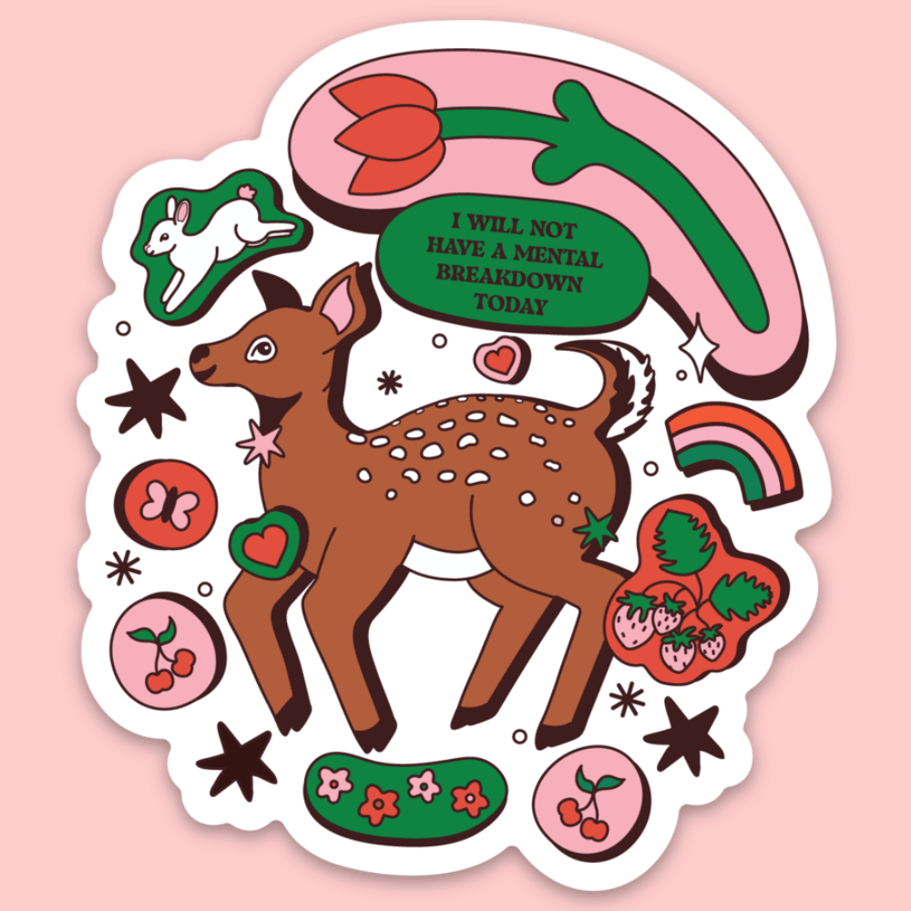 Mental Breakdown Vinyl Sticker - bubblegum market
