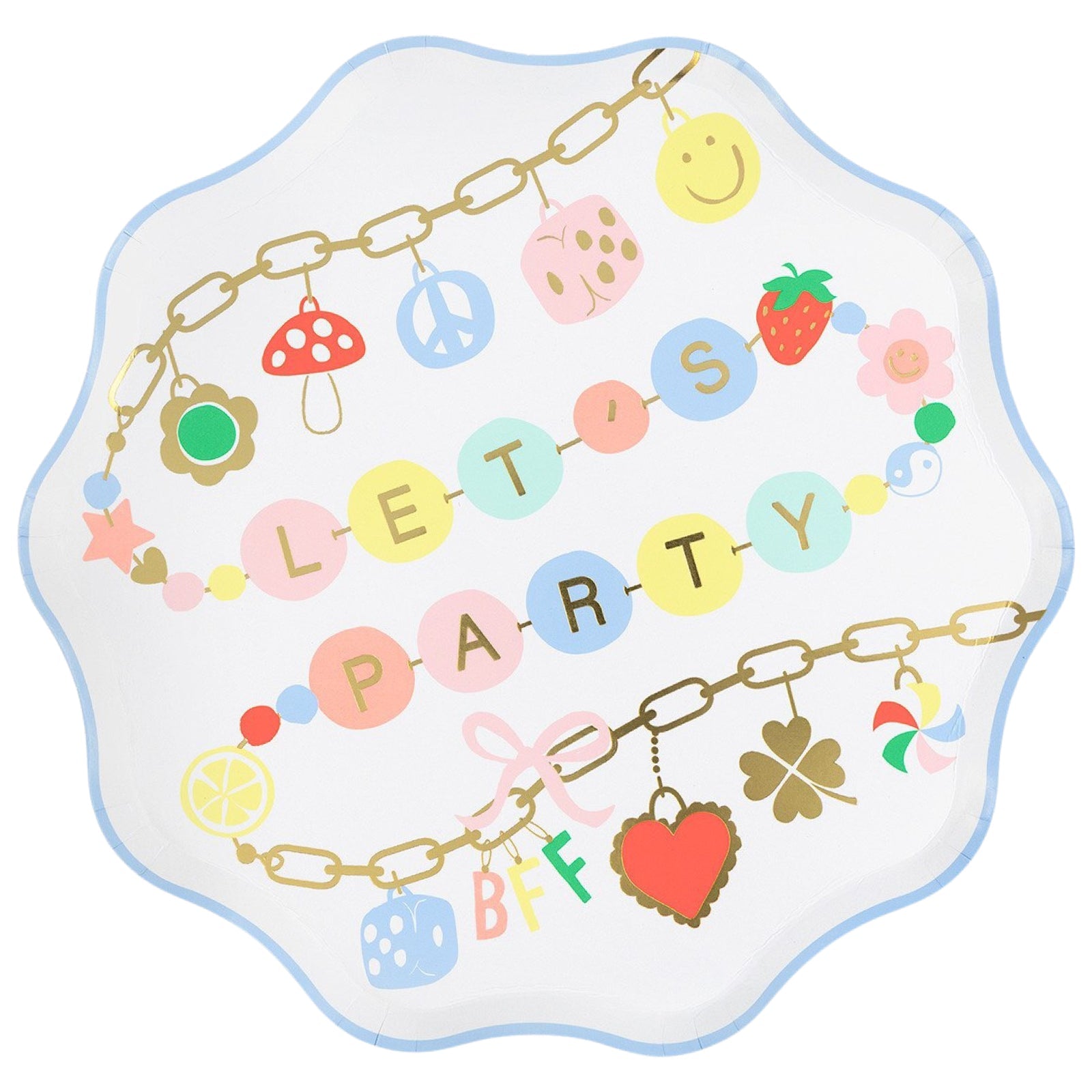 Meri Meri Charm Party Dinner Plates 10.5" - bubblegum market