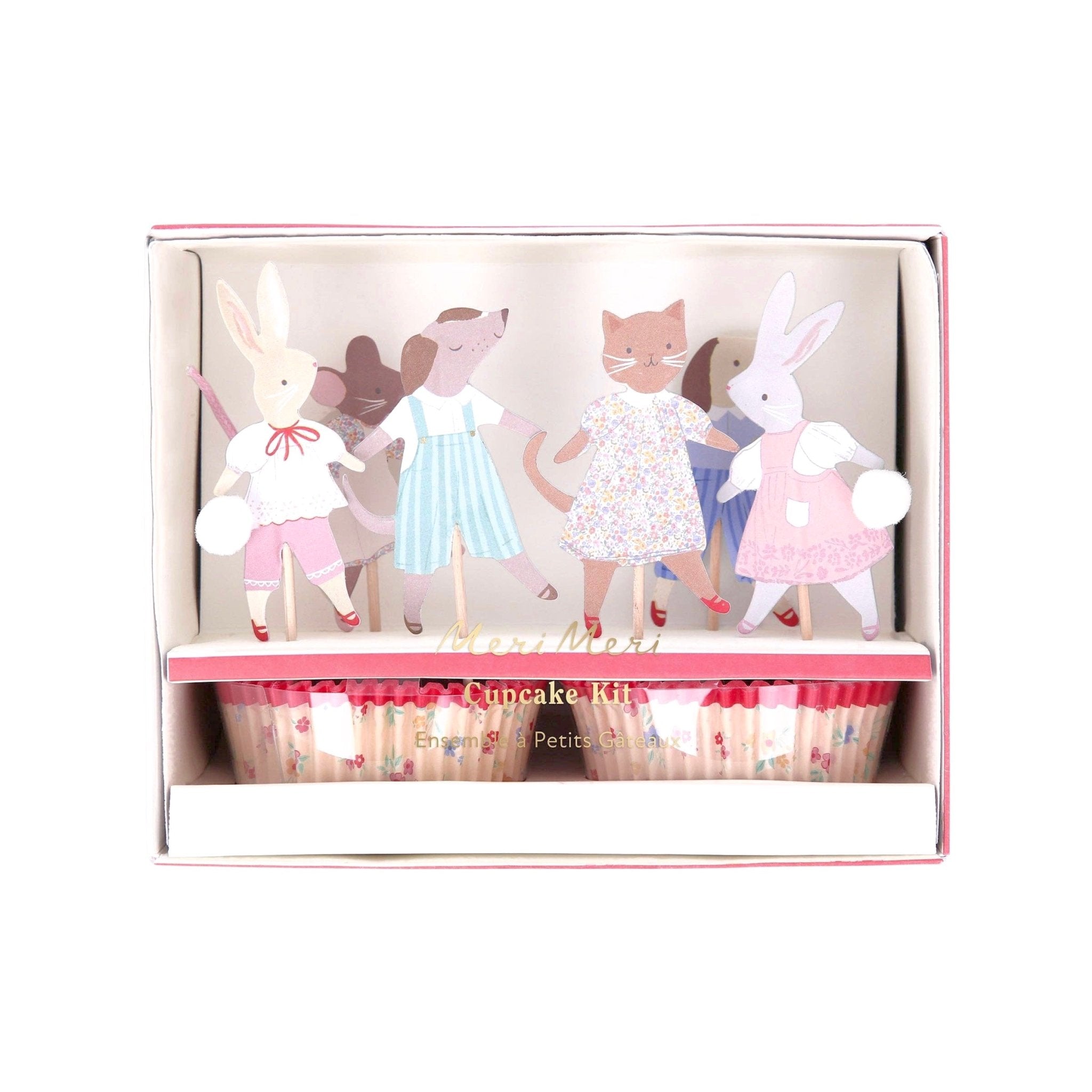 Meri Meri Party Animal Friends Cupcake Kit - bubblegum market