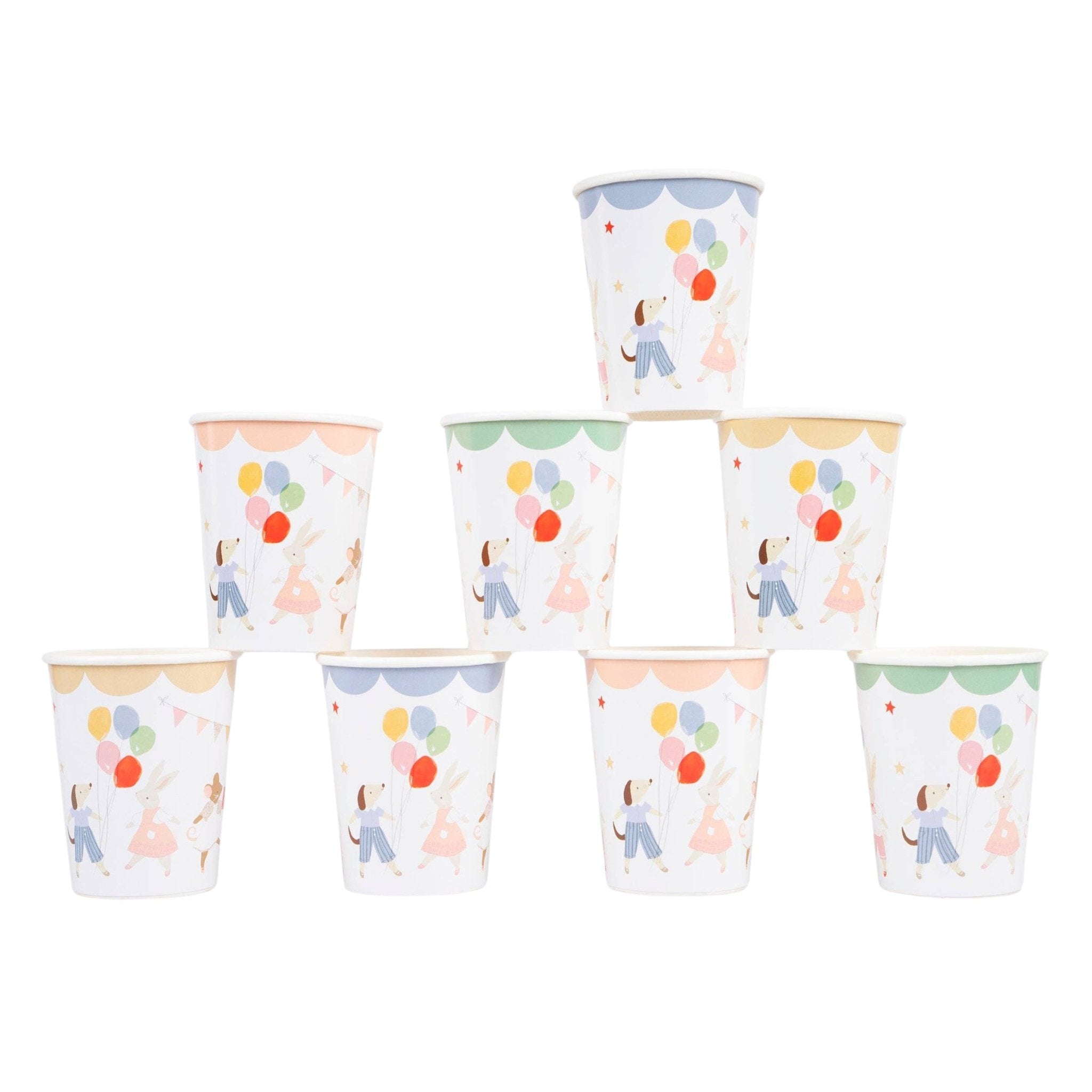 Meri Meri Party Animal Friends Cups - bubblegum market