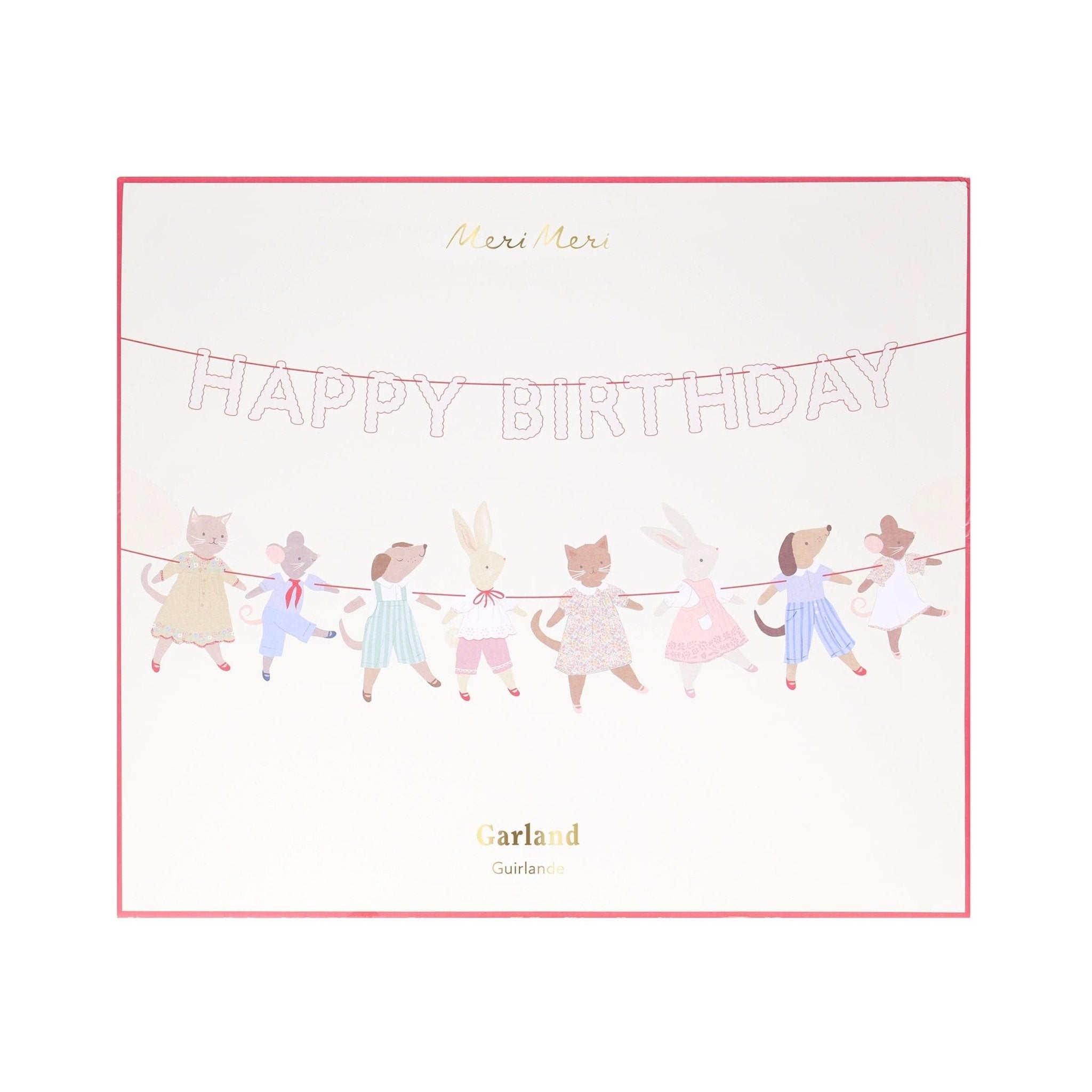 Meri Meri Party Animal Friends Garland Set - bubblegum market