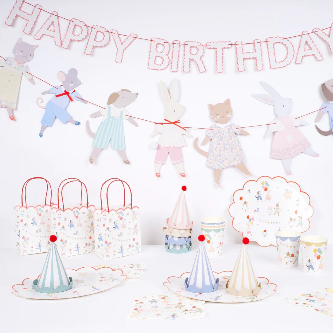 Meri Meri Party Animal Friends Garland Set - bubblegum market