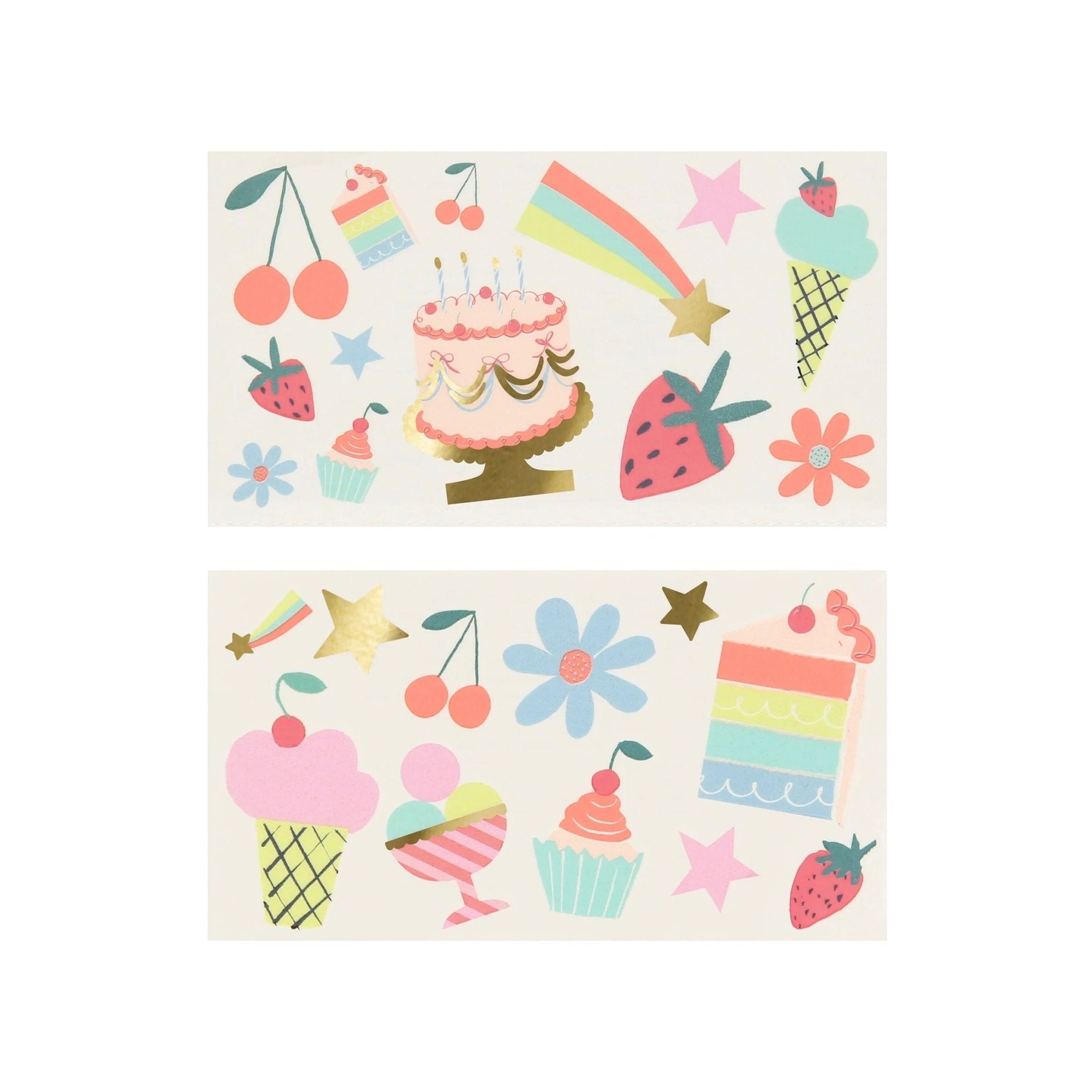 Meri Meri Party Birthday Tattoos - bubblegum market