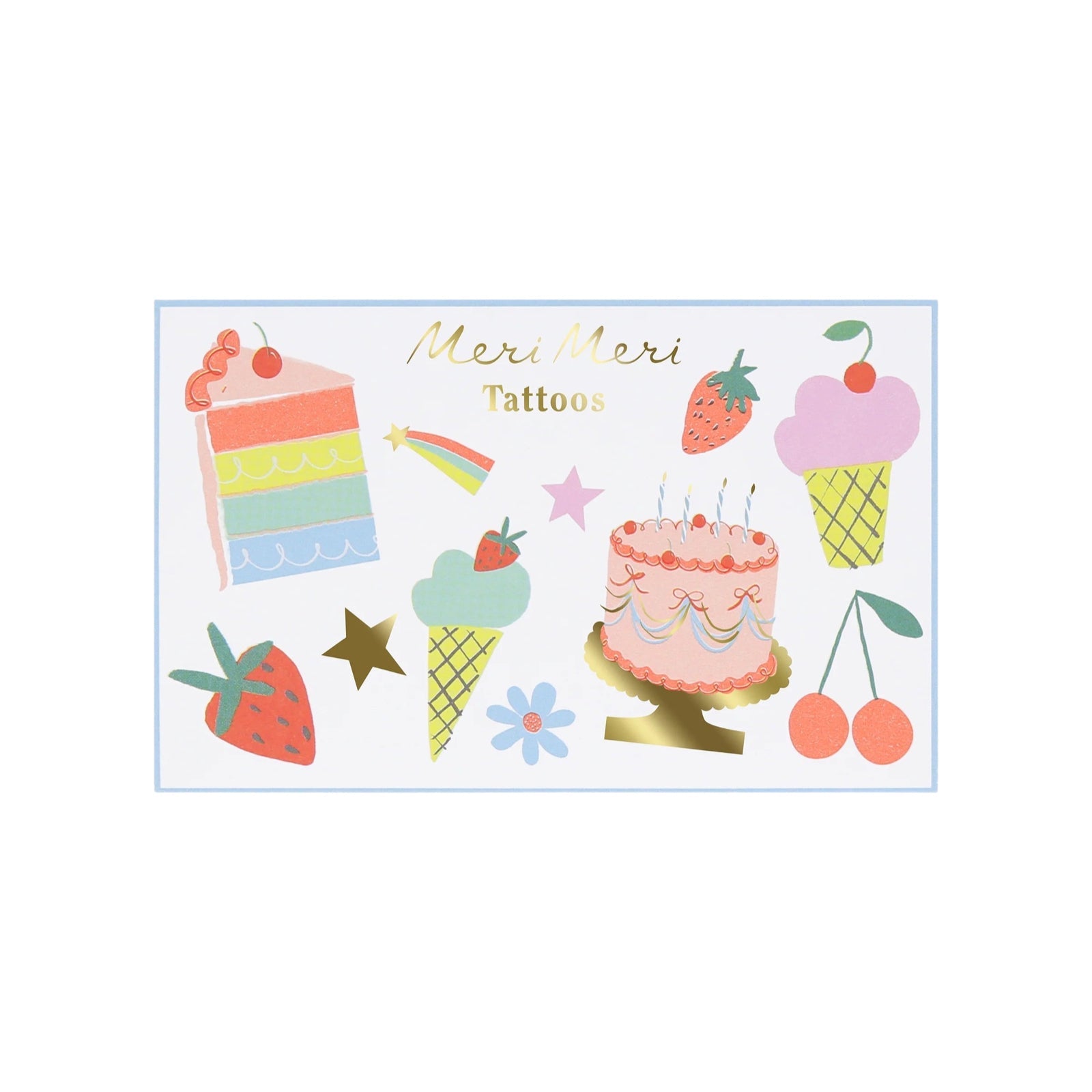 Meri Meri Party Birthday Tattoos - bubblegum market