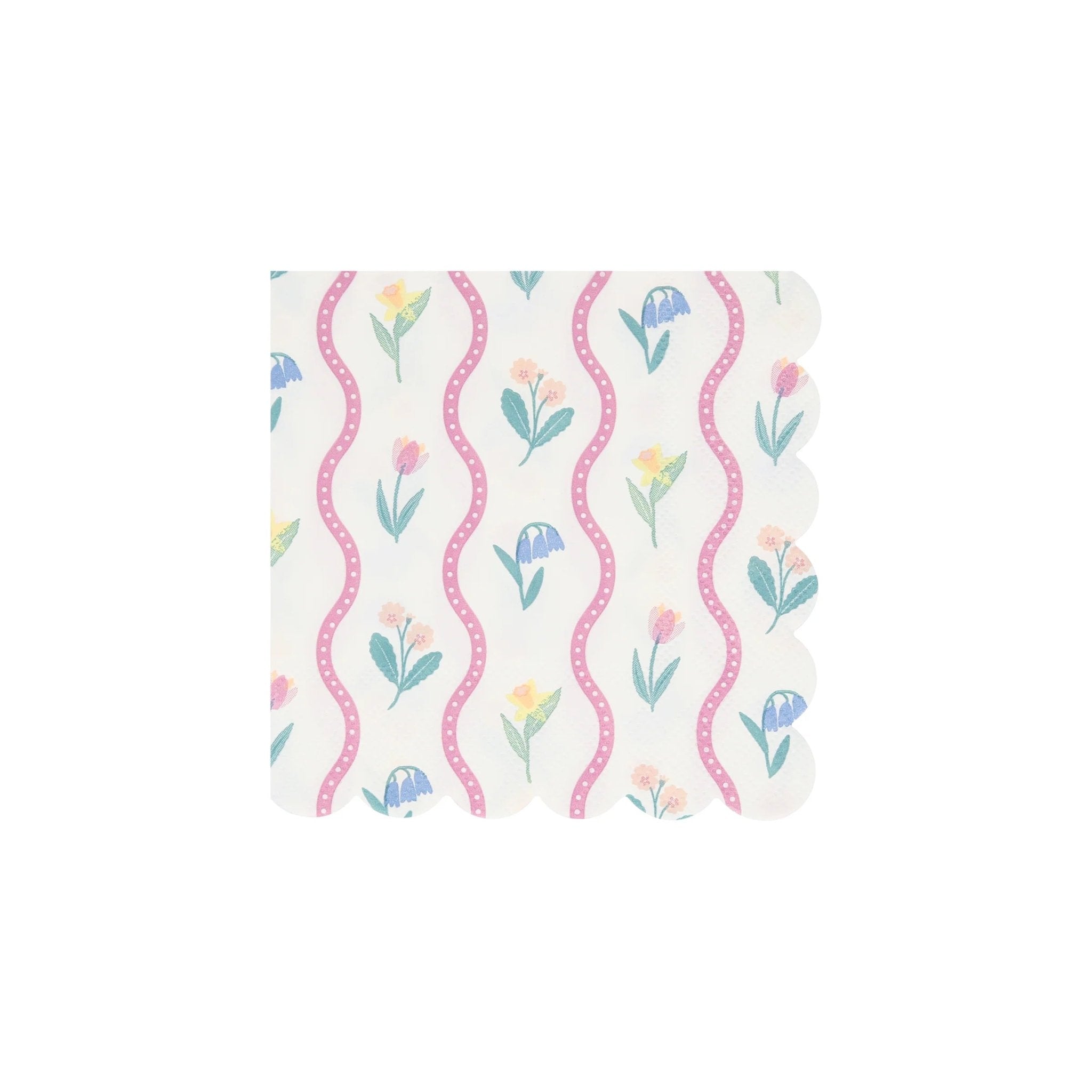Meri Meri Party Bloomsbury Floral Pattern Small Napkins - bubblegum market