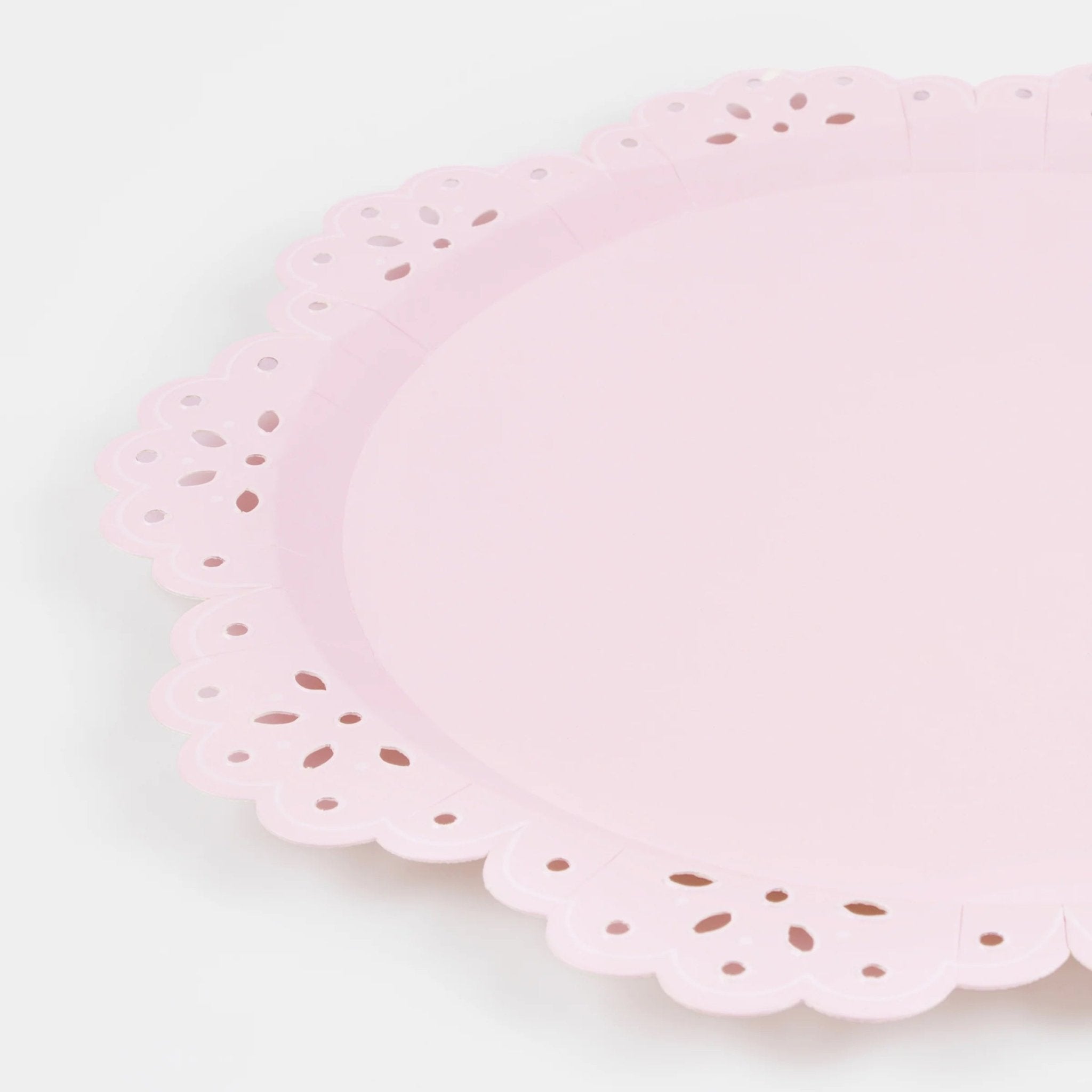 Meri Meri Party Broderie Anglaise Lace Multi Dinner Plates 13.25" - bubblegum market