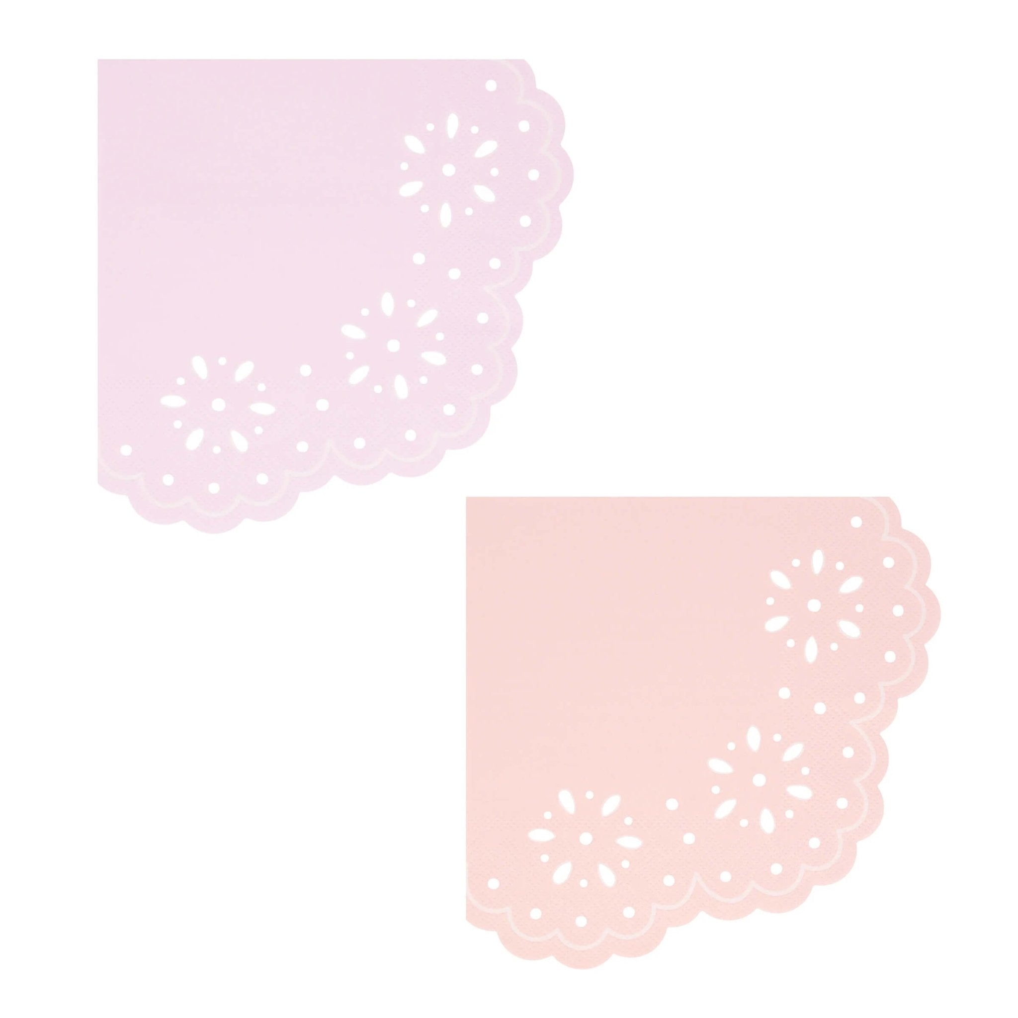 Meri Meri Party Broderie Anglaise Lace Multi Large Napkins - bubblegum market