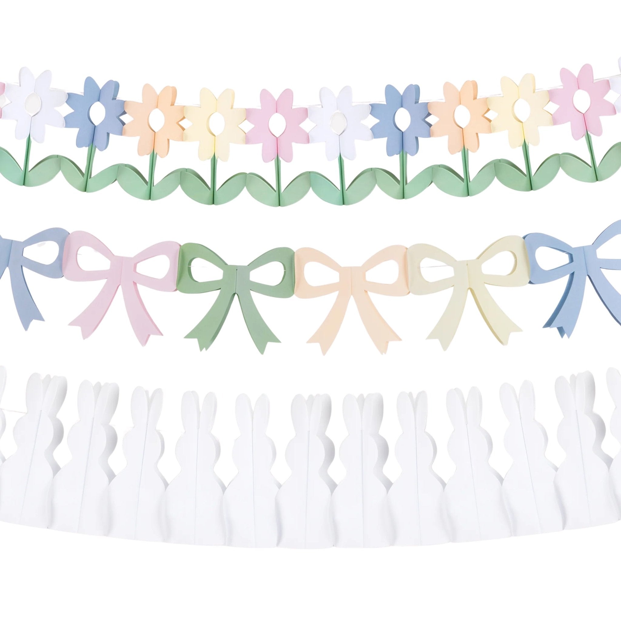 Meri Meri Party Bunny Paper Garland Set - bubblegum market