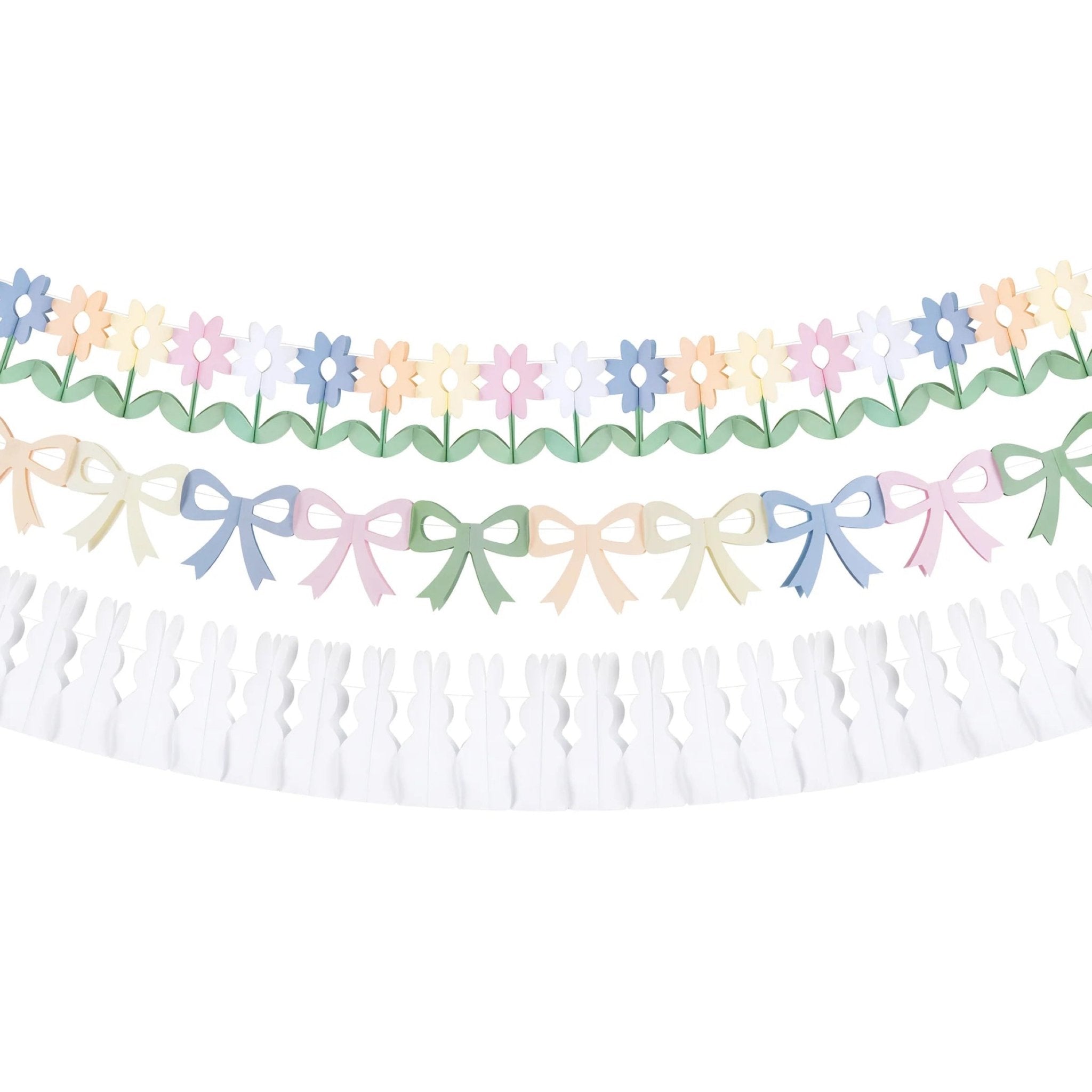 Meri Meri Party Bunny Paper Garland Set - bubblegum market