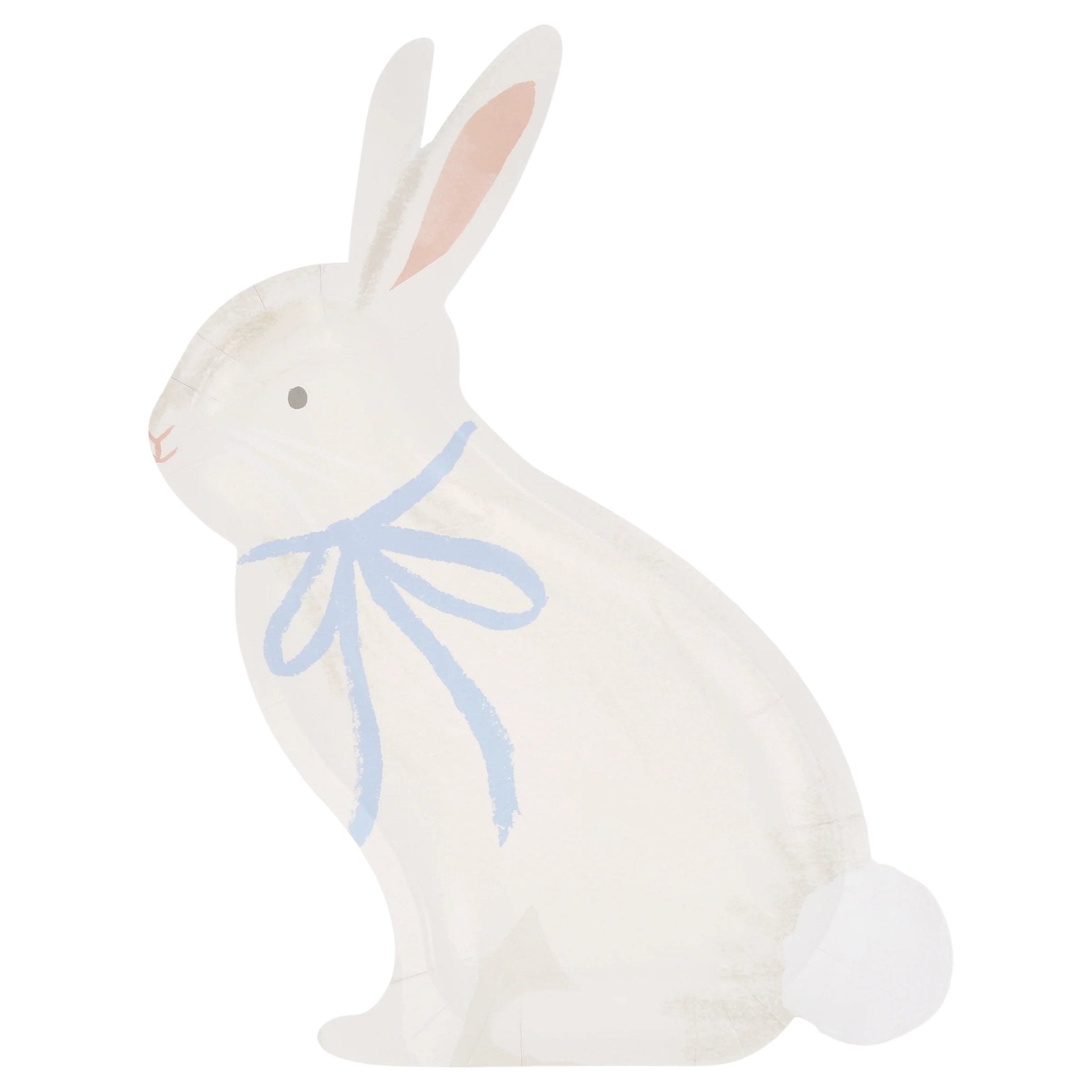 Meri Meri Party Bunny with Bow Plates - bubblegum market
