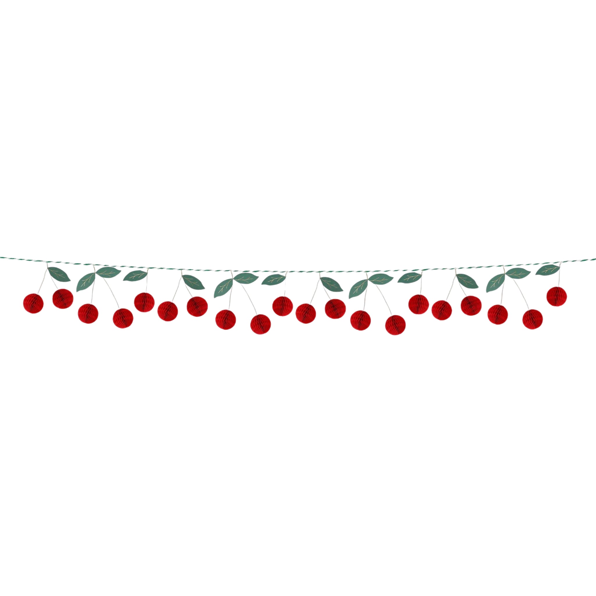 Meri Meri Party Cherry Honeycomb Garland - bubblegum market