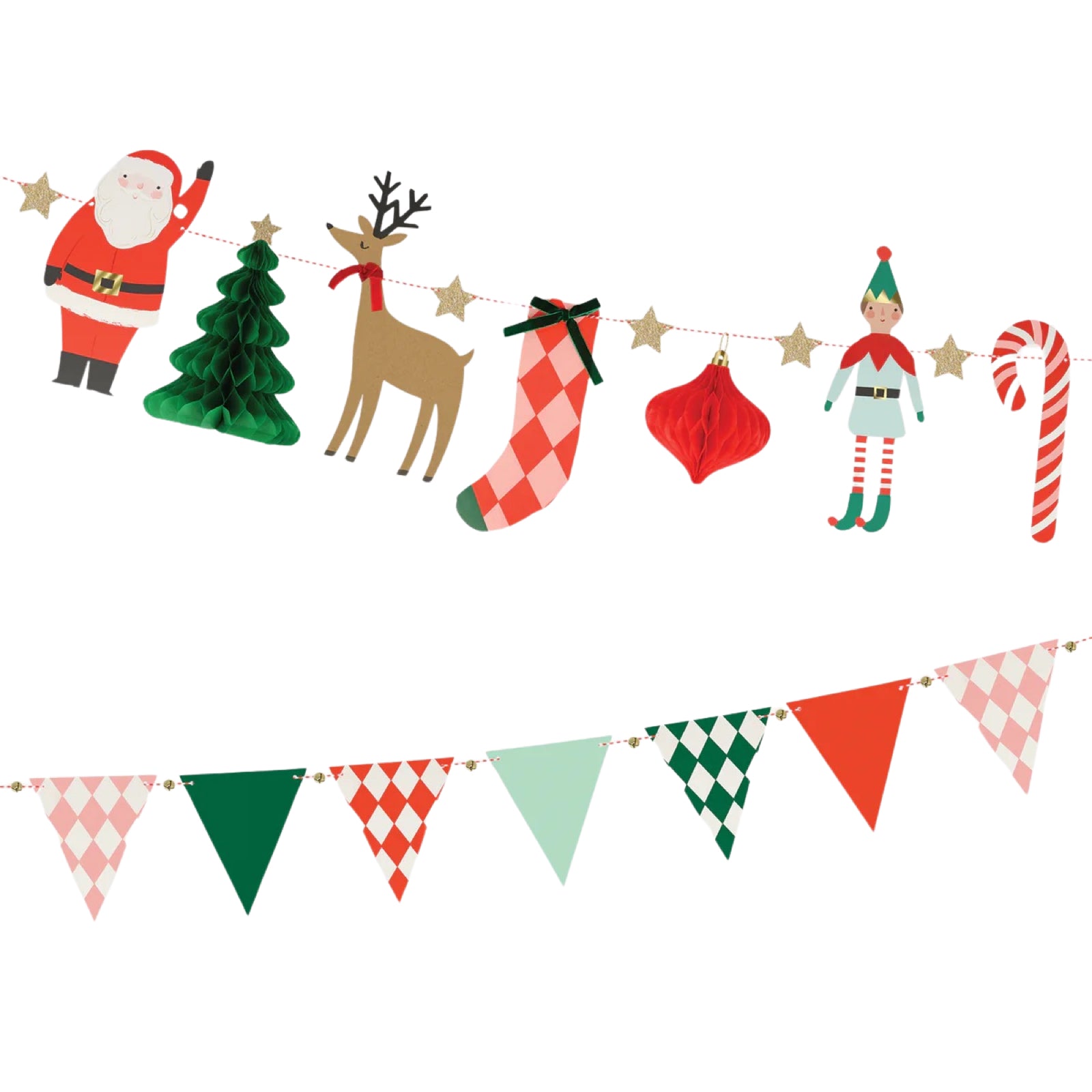 Meri Meri Party Christmas Characters Garland - bubblegum market