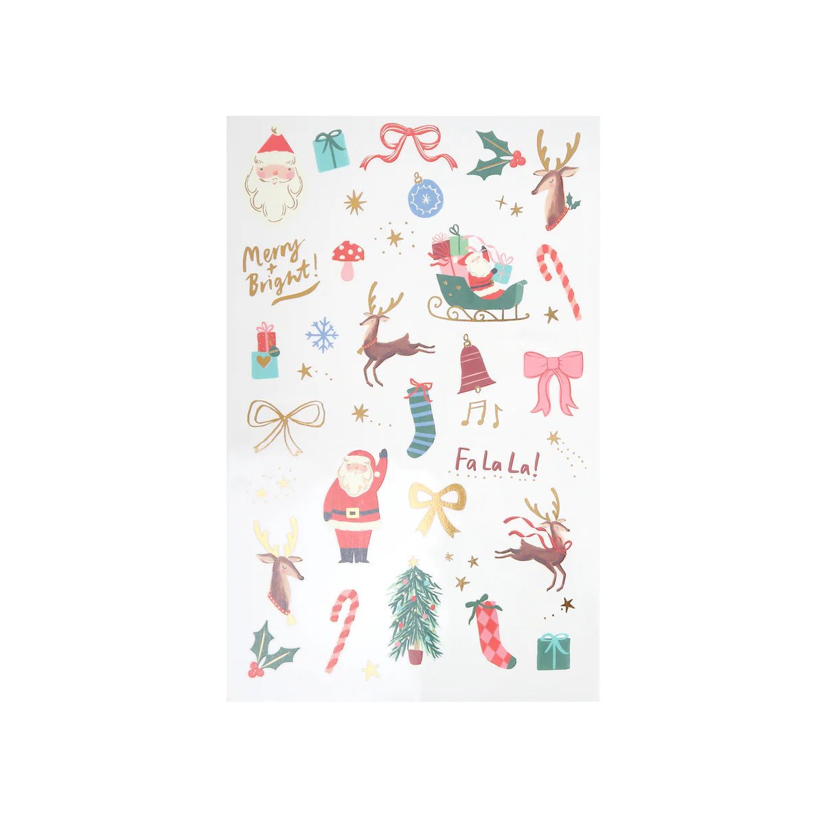 Meri Meri Party Christmas Icon Tattoos - bubblegum market