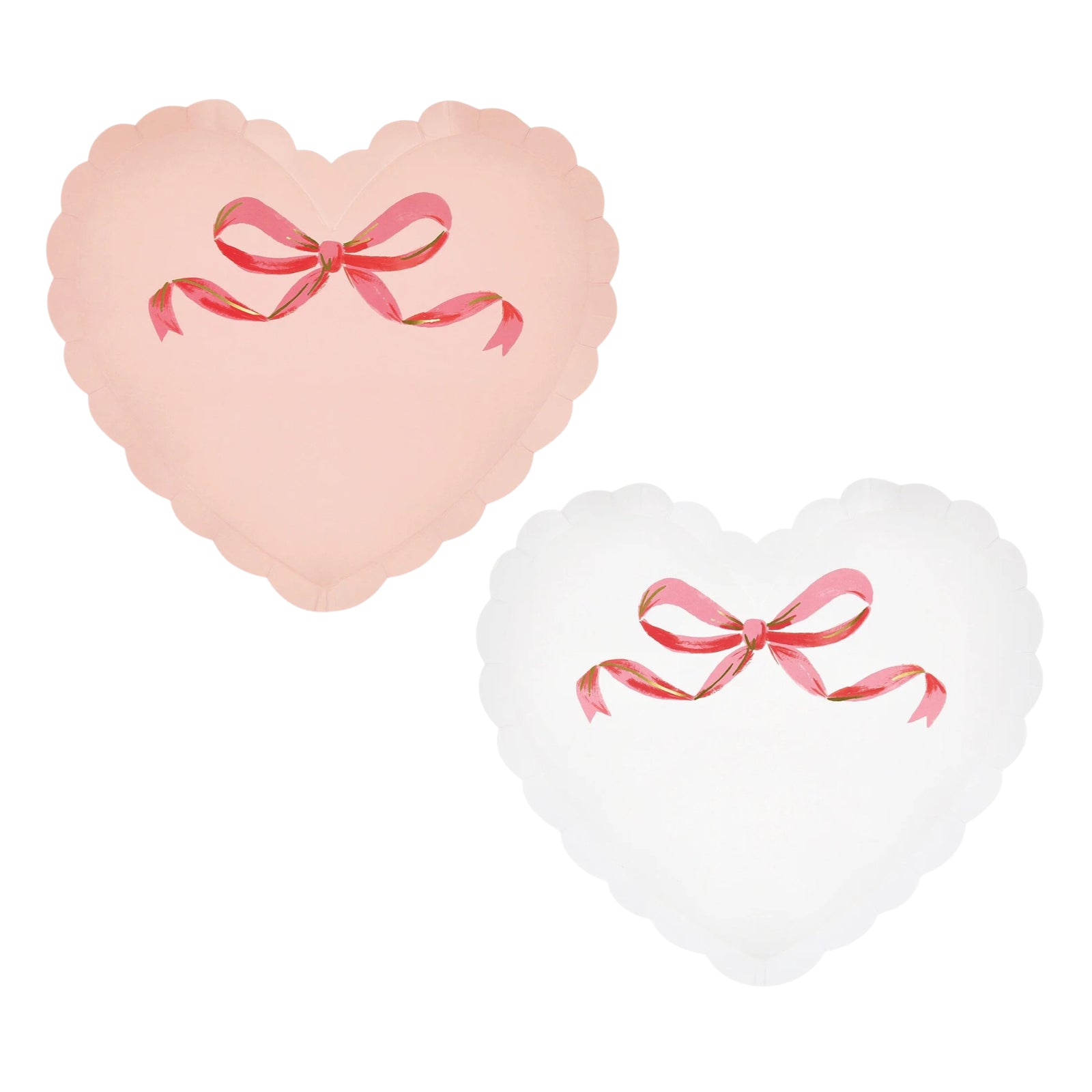 Meri Meri Party Coquette Heart Plates 9.5" - bubblegum market