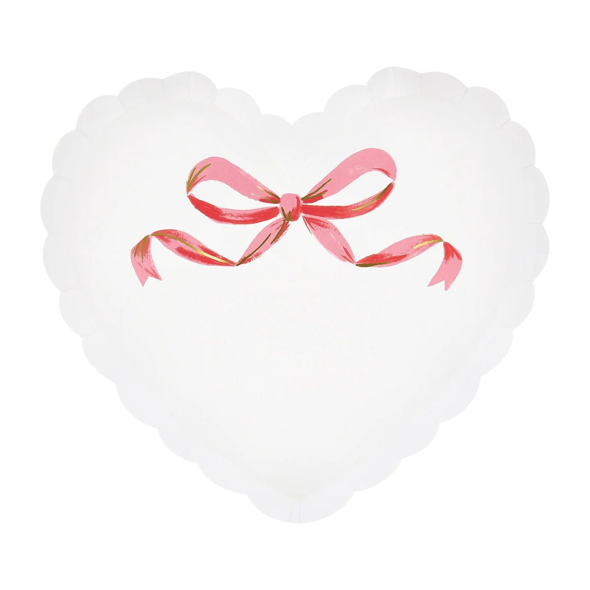 Meri Meri Party Coquette Heart Plates 9.5" - bubblegum market