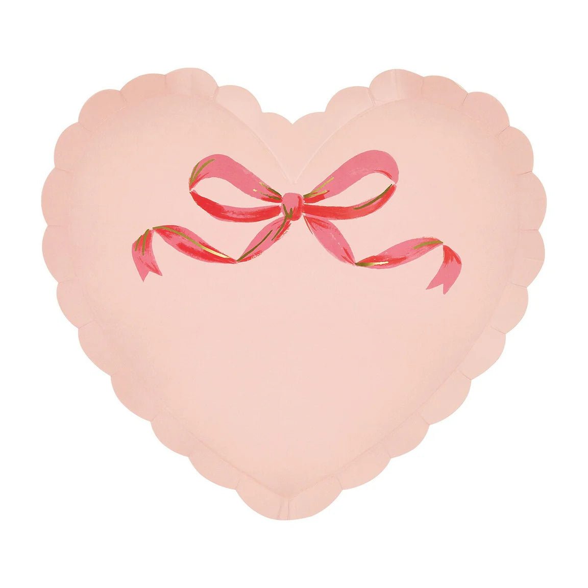 Meri Meri Party Coquette Heart Plates 9.5" - bubblegum market