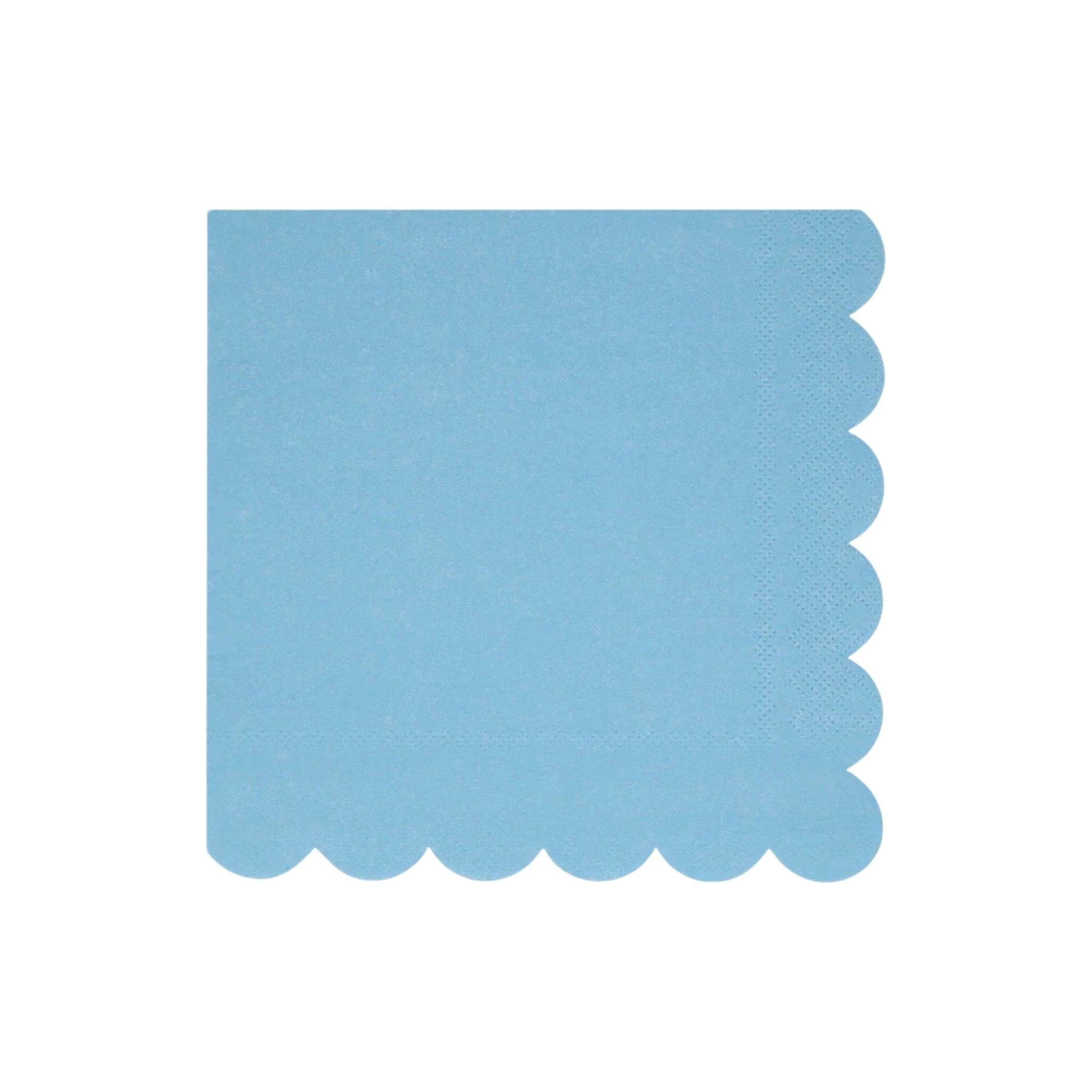 Meri Meri Party Cornflower Blue Large Napkins - bubblegum market