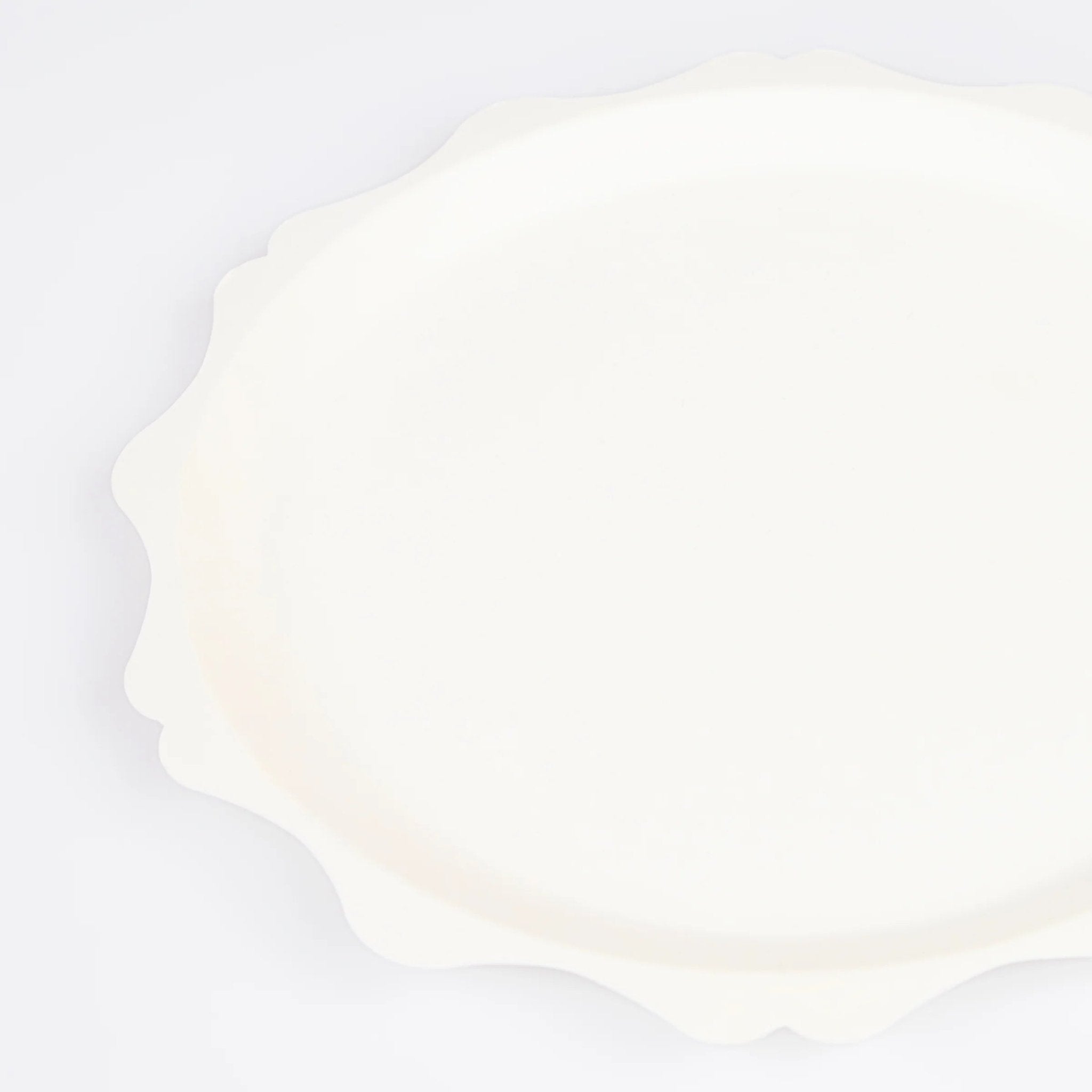 Meri Meri Party Cream Decorative Edge Compostable Dinner Plates 11.25" - bubblegum market