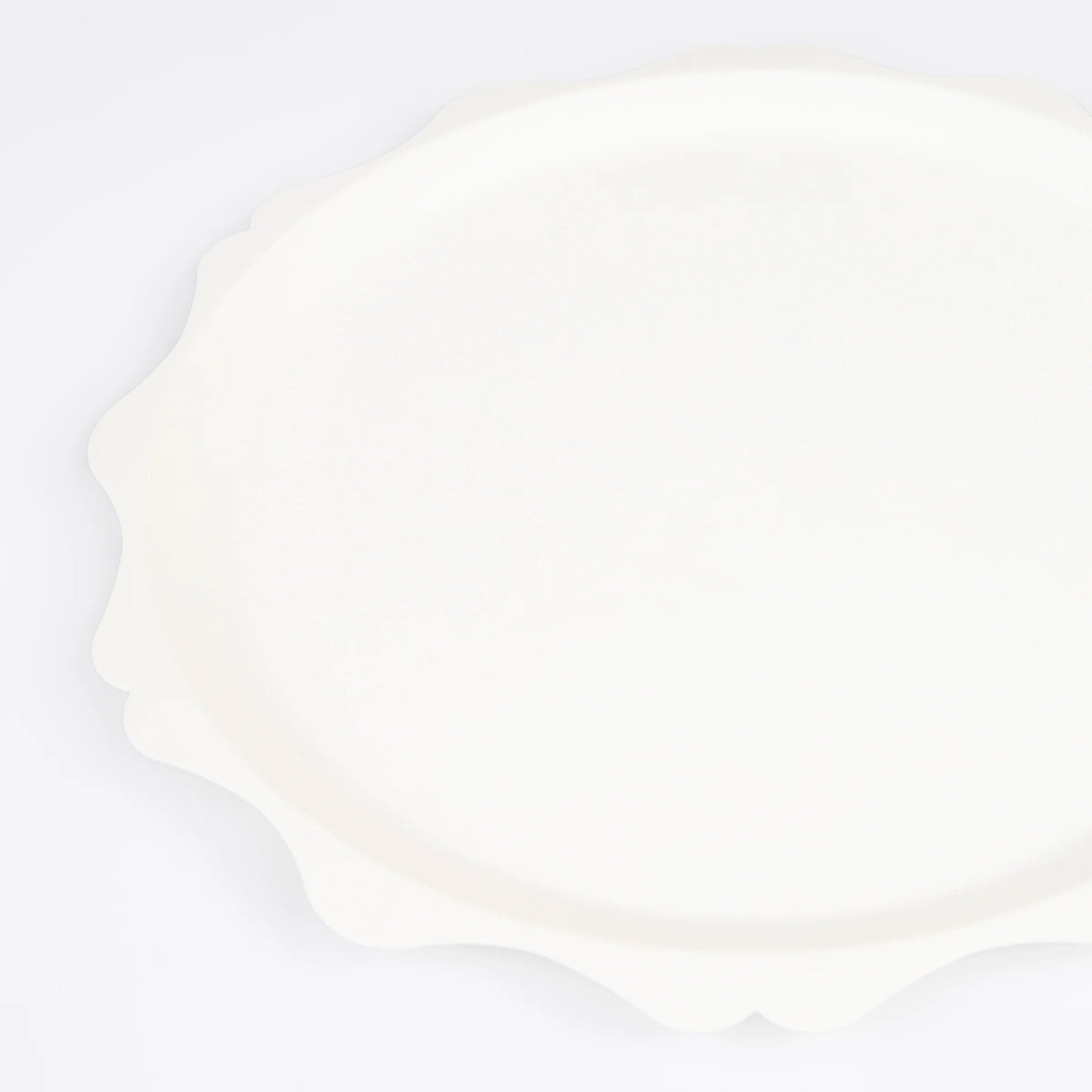 Meri Meri Party Cream Decorative Edge Compostable Side Plates 9.25" - bubblegum market
