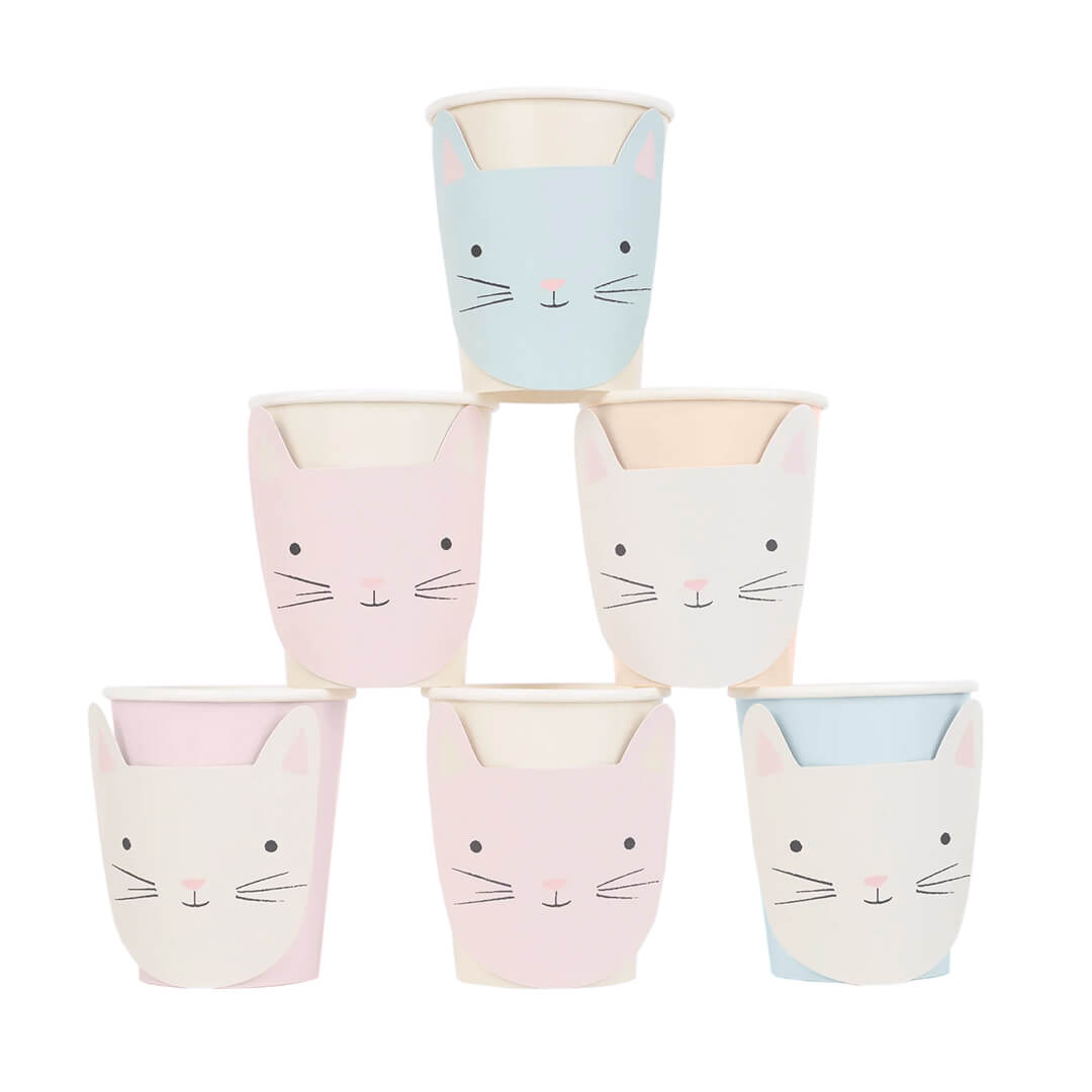 Meri Meri Party Cute Kitten Cups - bubblegum market