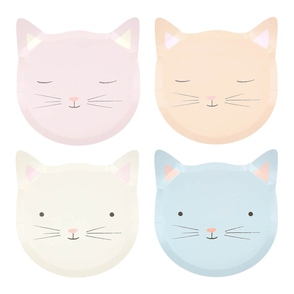 meri-meri-party-cute-kitten-plates-dusty-blue-light-pink-ivory-peach-cat-heads