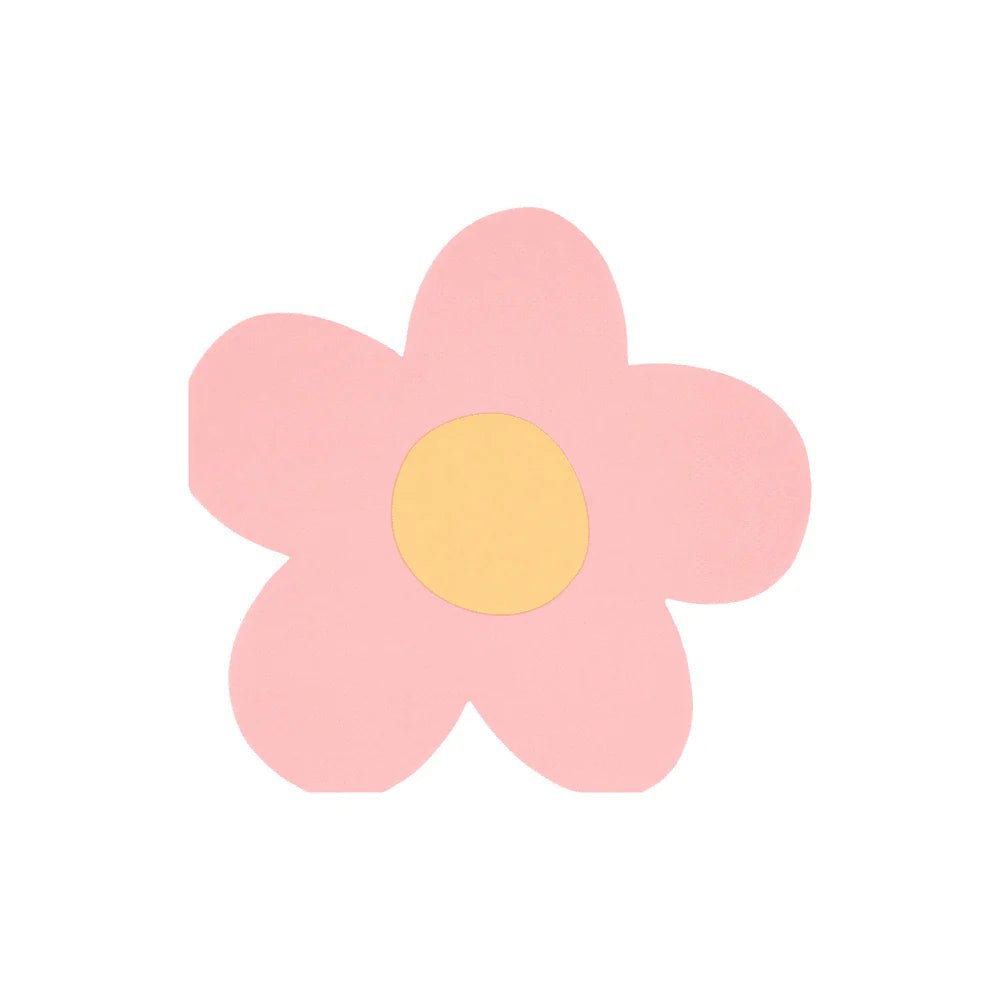 Meri Meri Party Daisy Shaped Napkins - bubblegum market