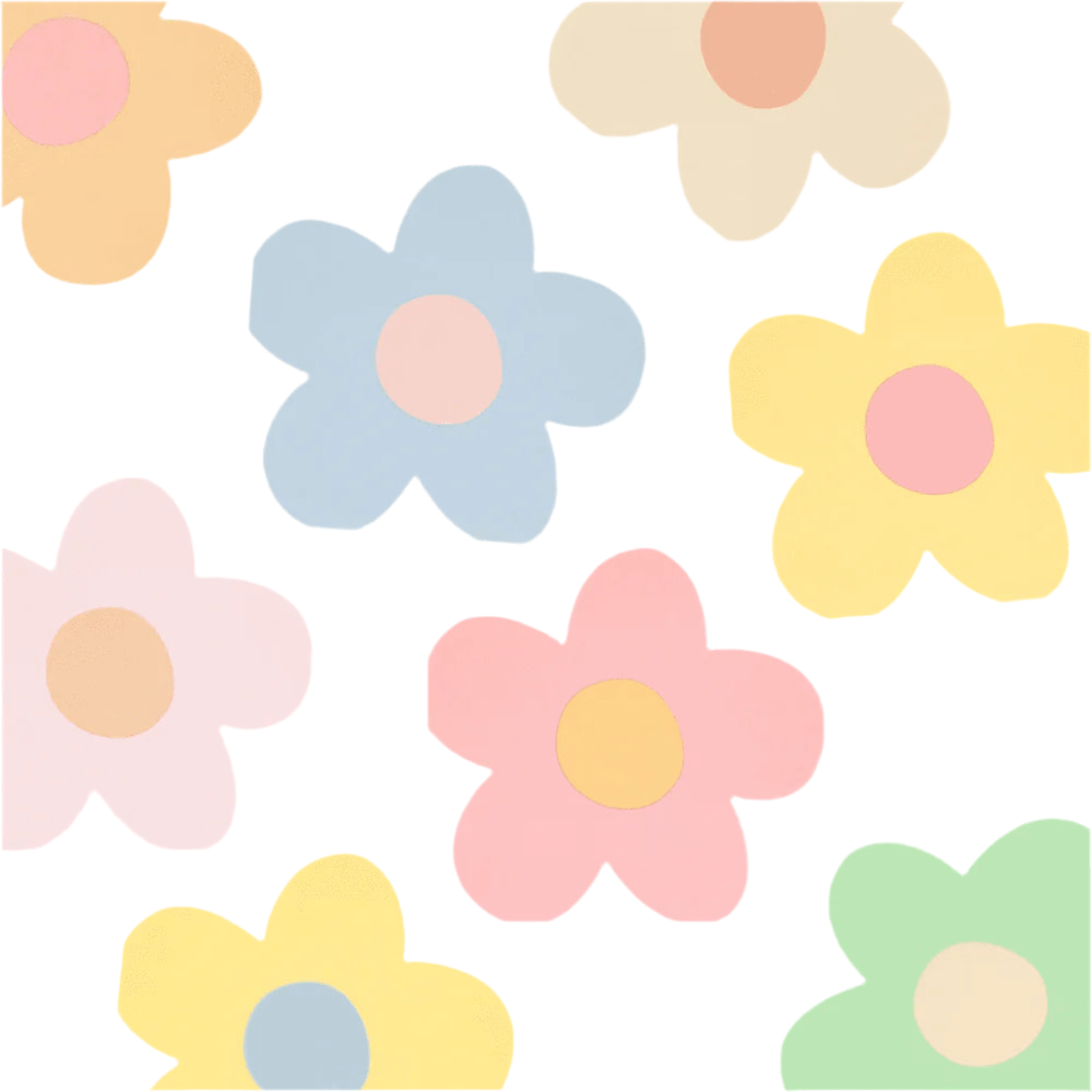 Meri Meri Party Daisy Shaped Napkins - bubblegum market