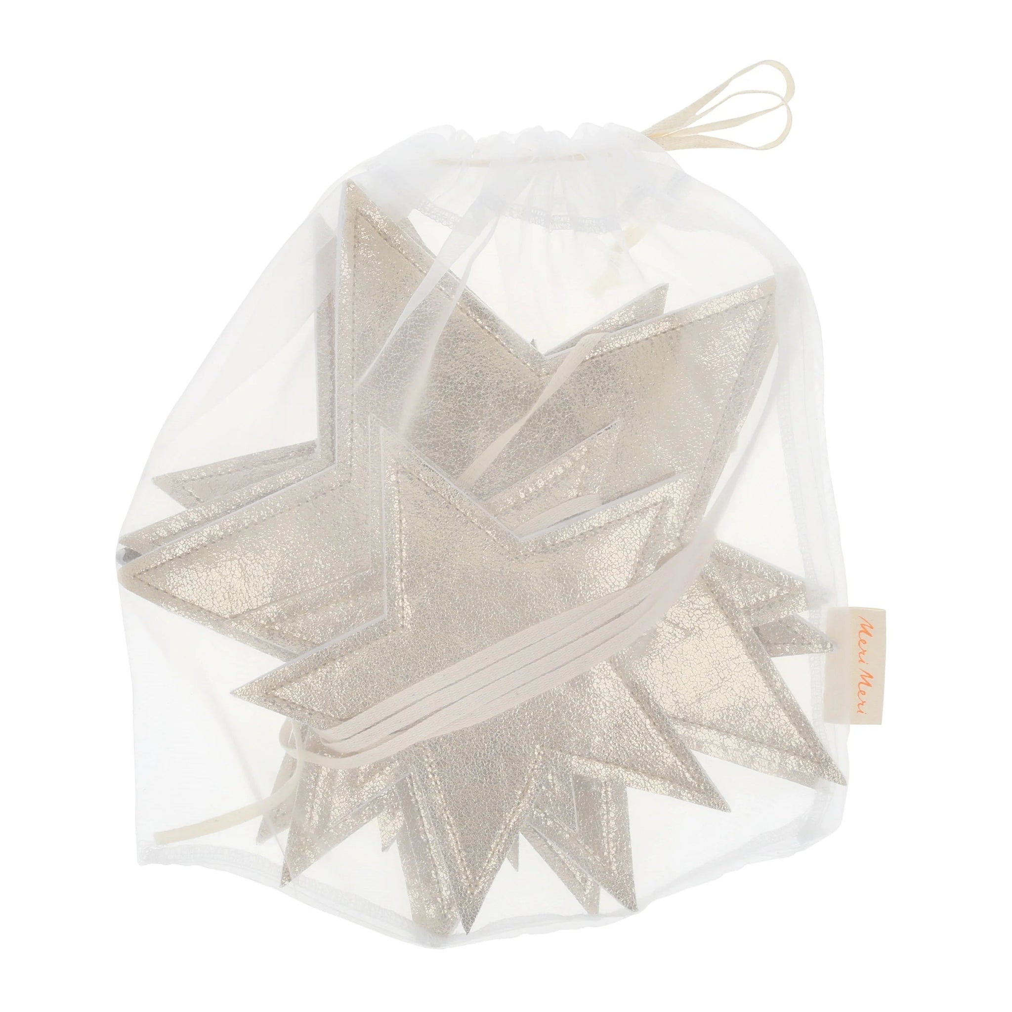 Meri Meri Party Fabric Star Garland - bubblegum market