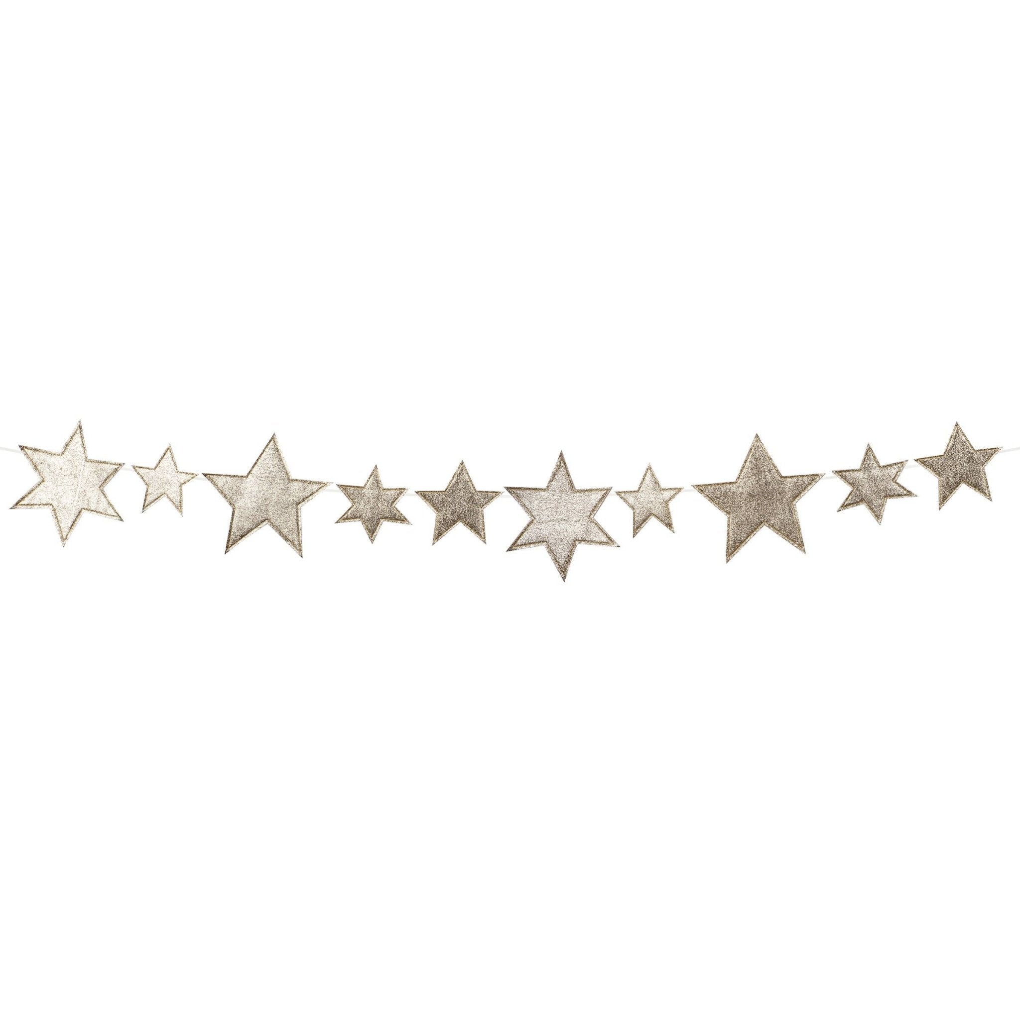 Meri Meri Party Fabric Star Garland - bubblegum market
