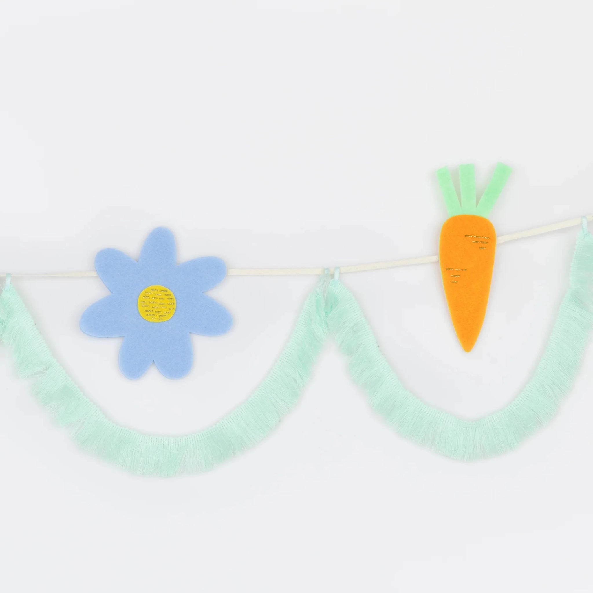 Meri Meri Party Felt & Fringe Easter Icons Garland - bubblegum market