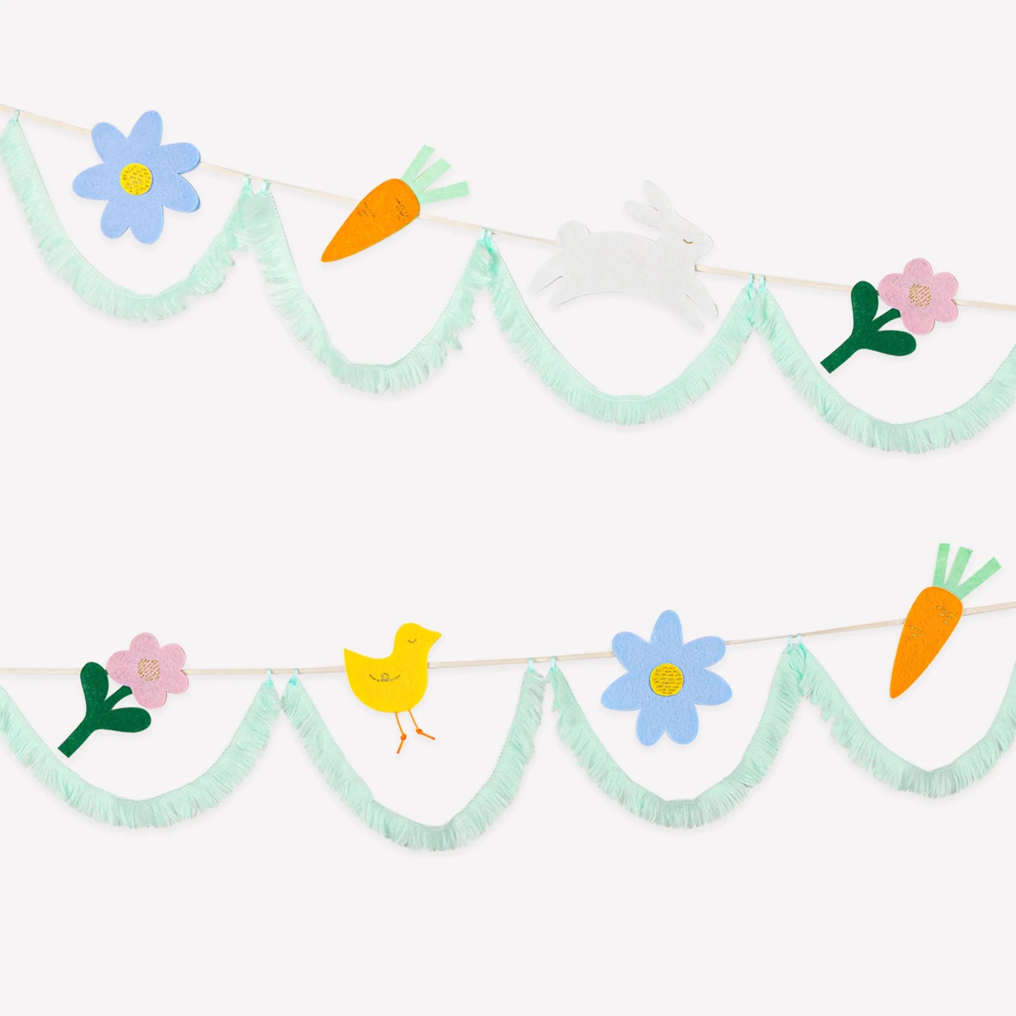 Meri Meri Party Felt & Fringe Easter Icons Garland - bubblegum market