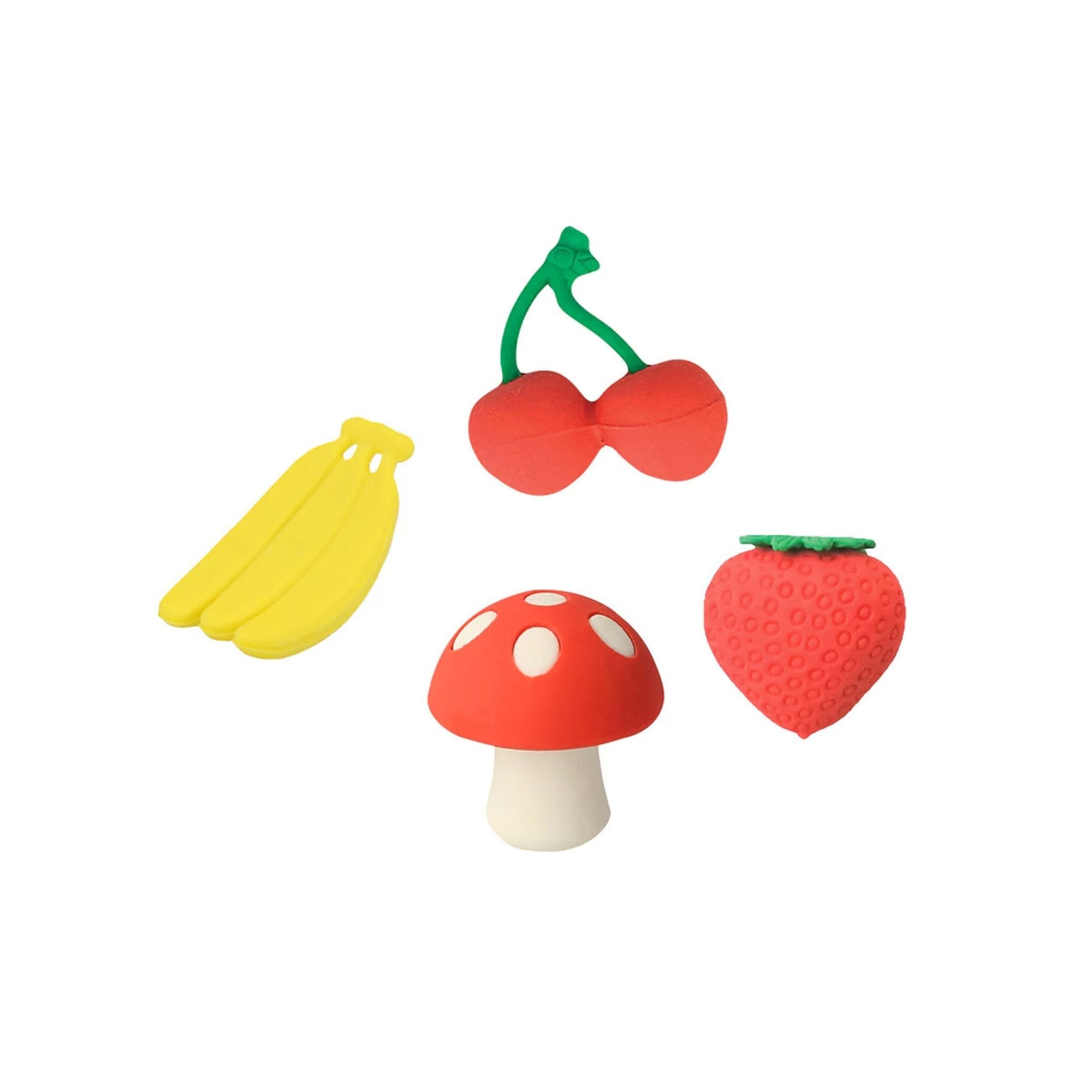 Meri Meri Party Fruit Basket Valentine Cards & Erasers Set (12ct) - bubblegum market