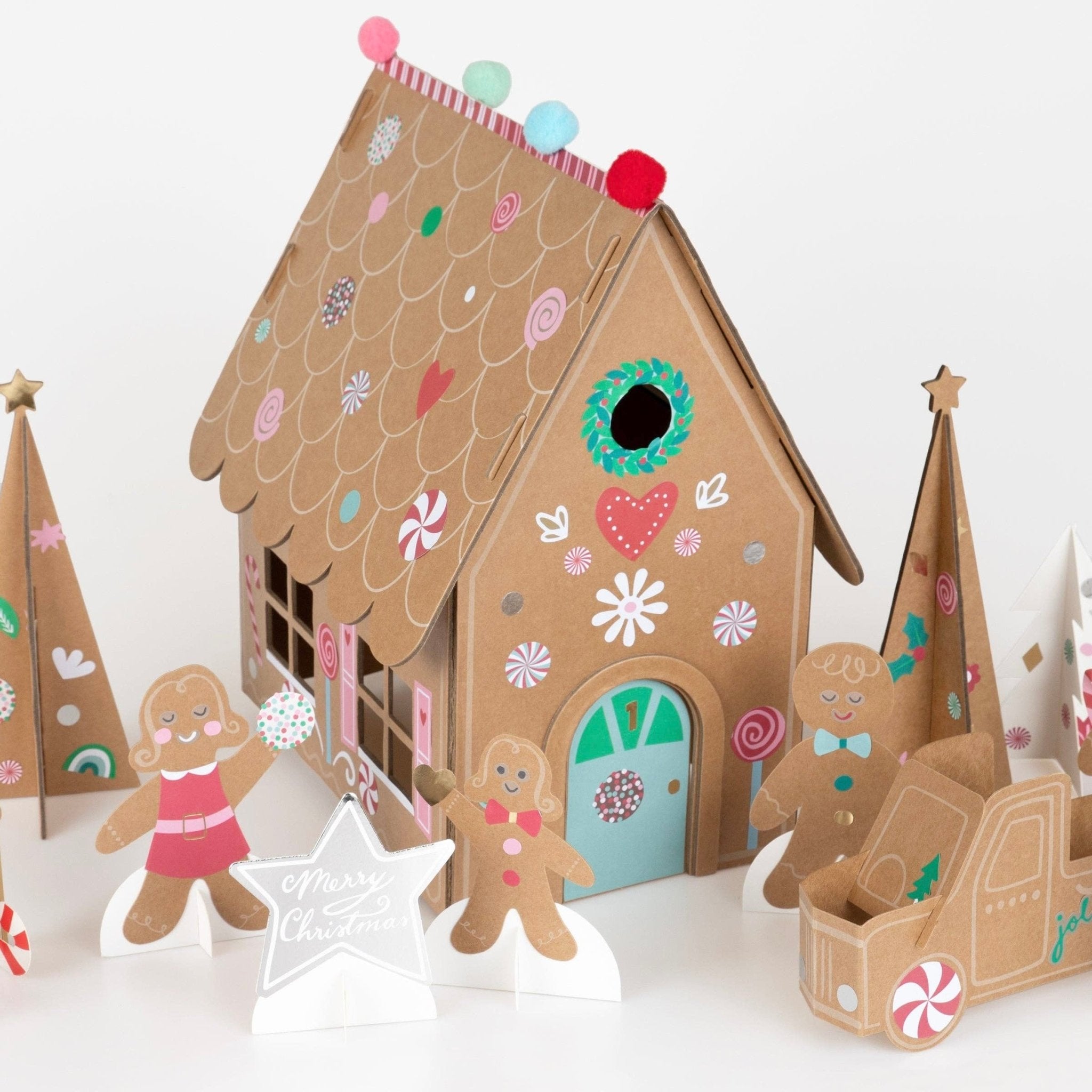 Meri Meri Party Gingerbread Sticker Advent Calendar - bubblegum market