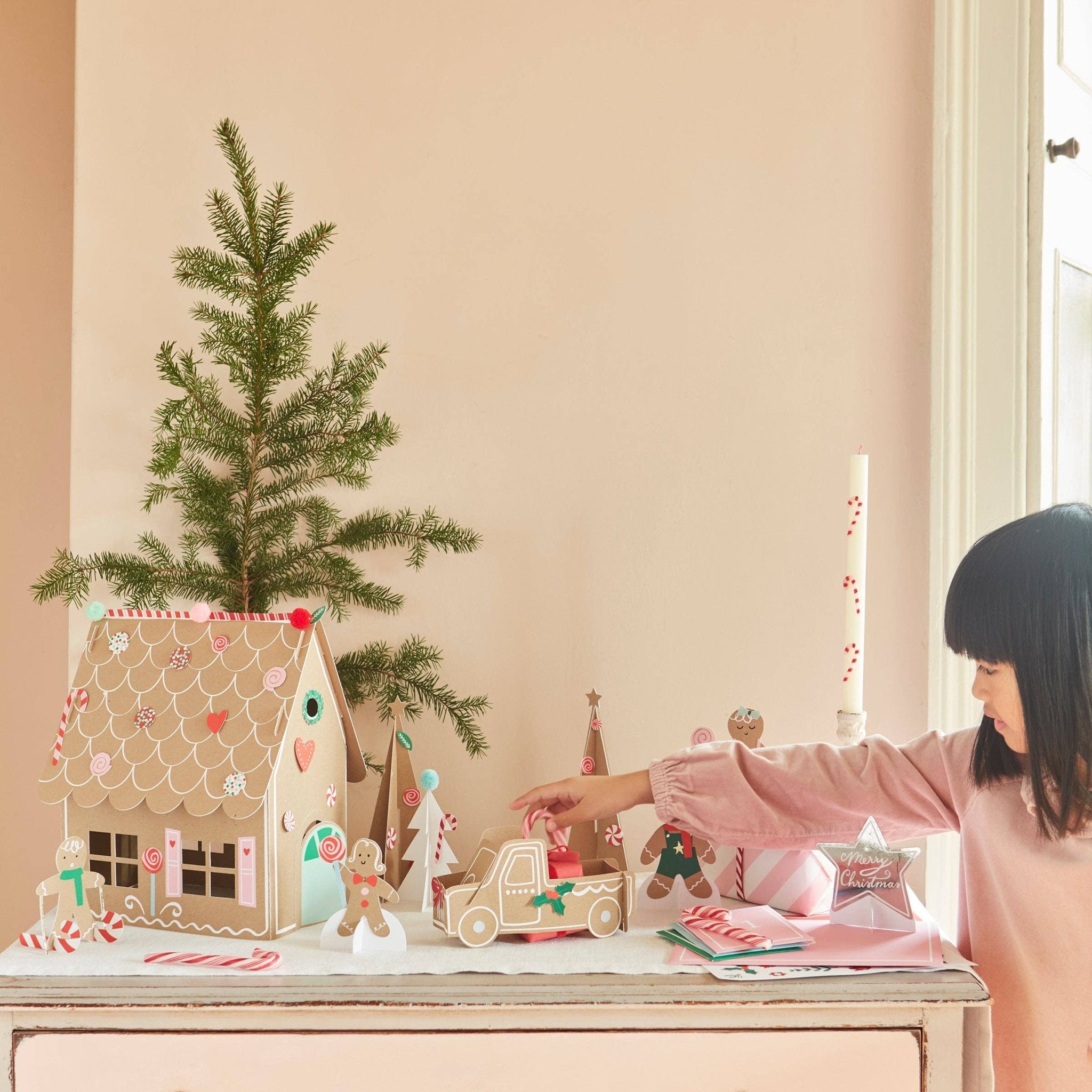 Meri Meri Party Gingerbread Sticker Advent Calendar - bubblegum market