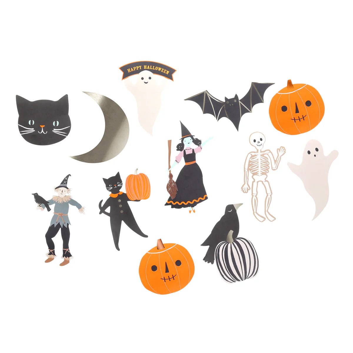 Meri Meri Party Halloween Shaped Stickers - bubblegum market