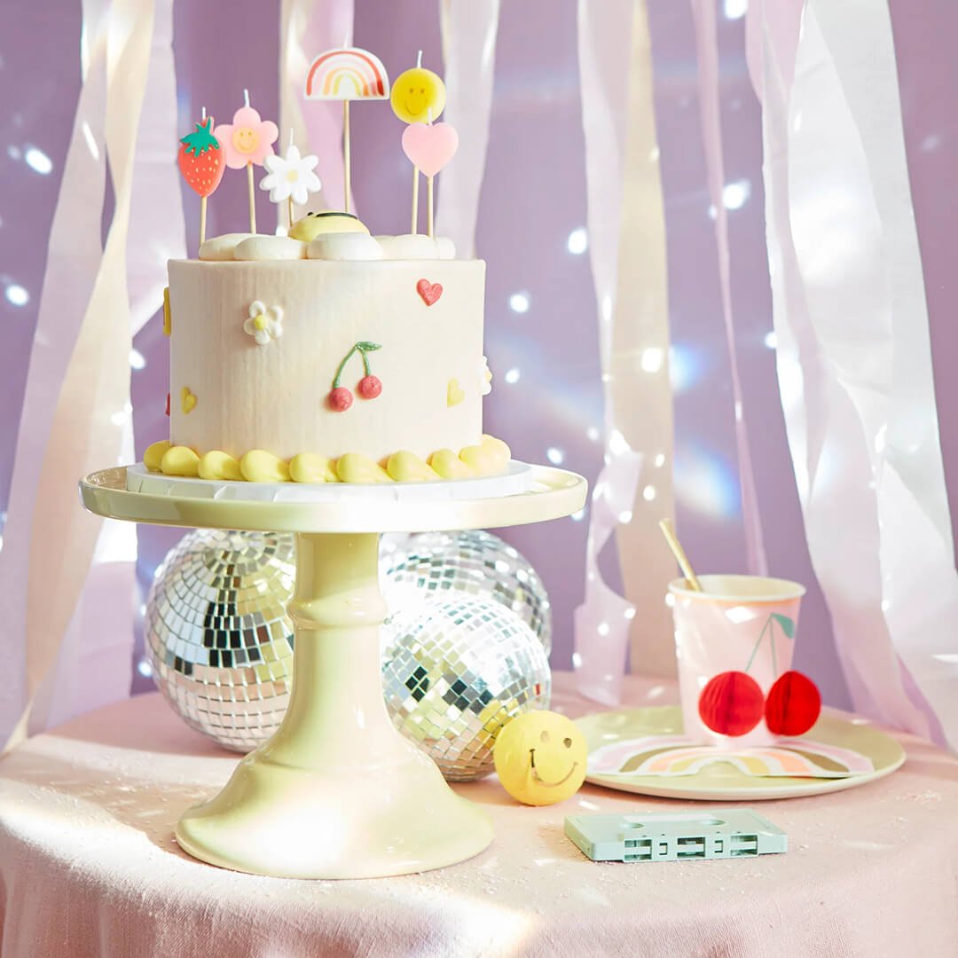 Meri Meri Party Happy Face Icons Candles - bubblegum market